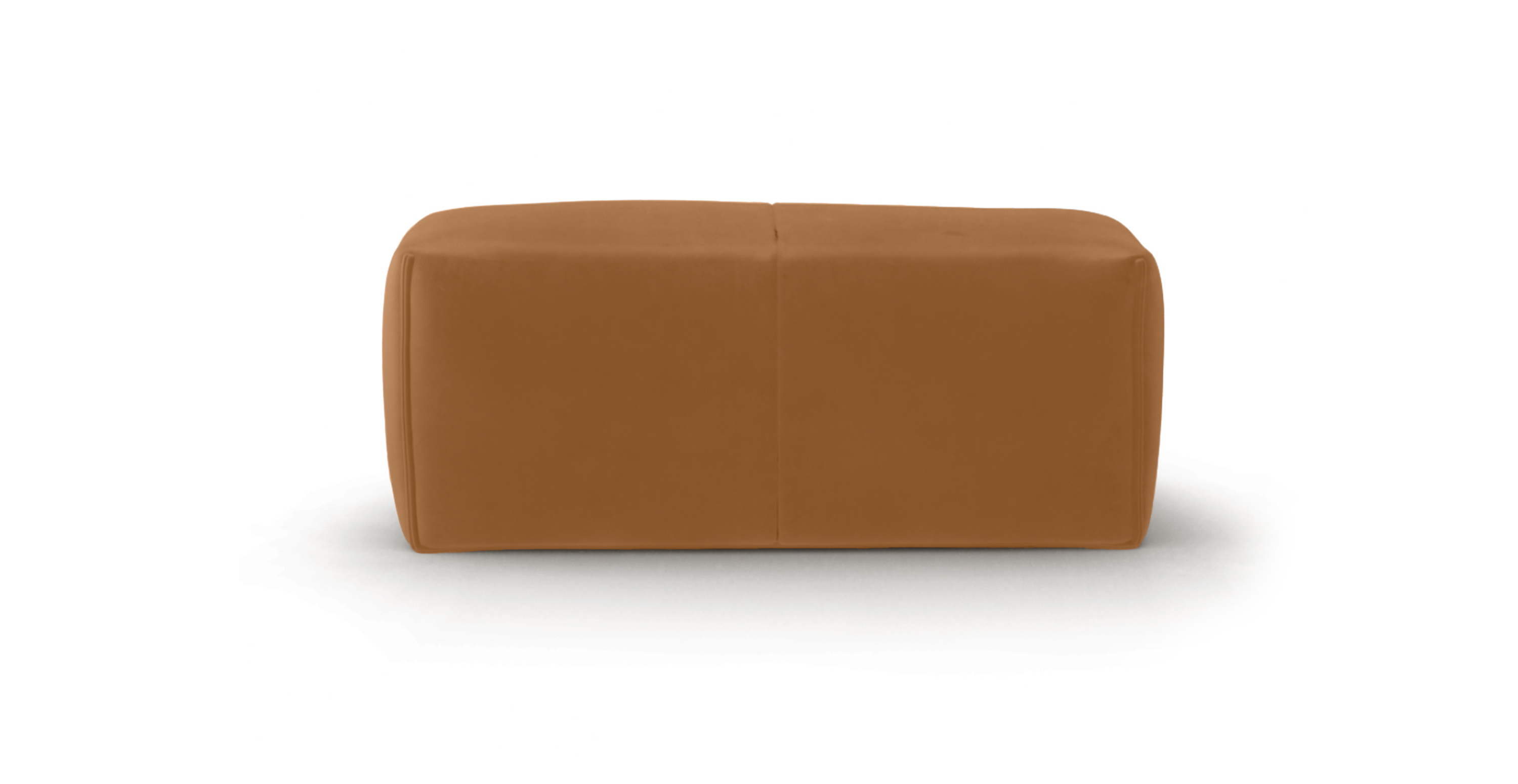 Mario Bellini Leandro Ottoman -  Leather Tan Italian