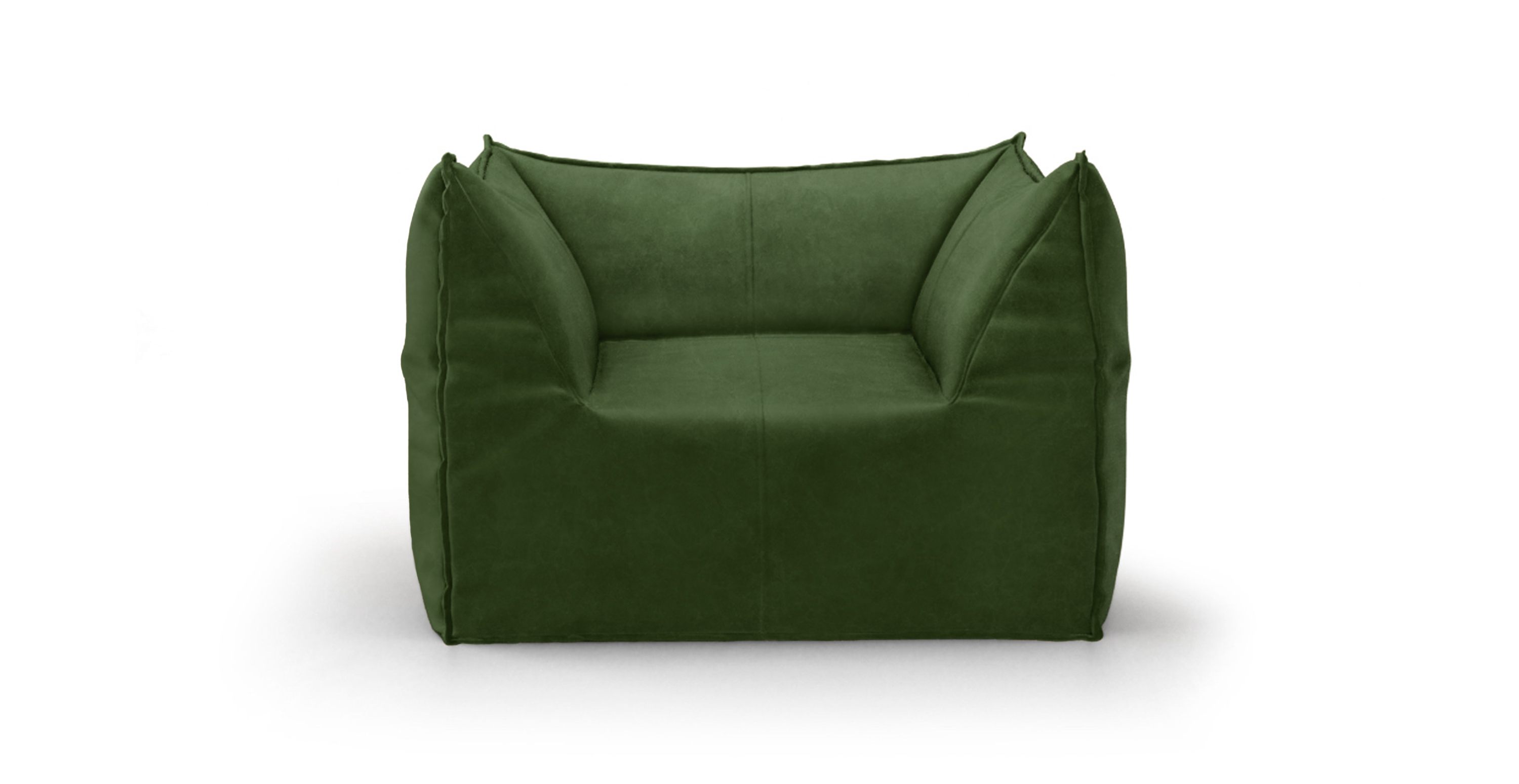 Mario Bellini Leandro Modern Chair - Leather Antique Green