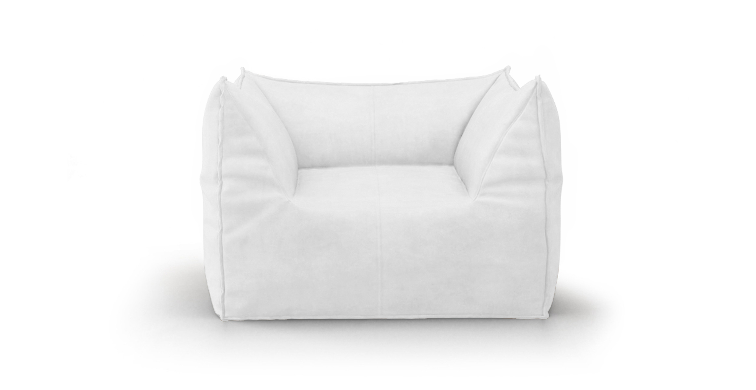 Mario Bellini Leandro Mid Century Modern Chair - Leather Antique White