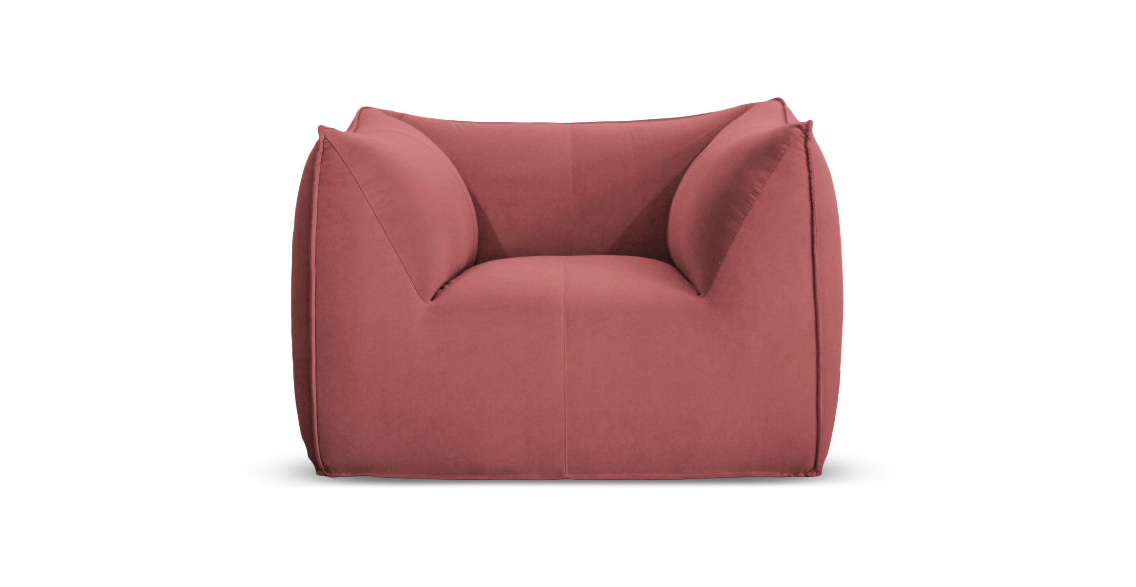 Mario Bellini Leandro Modern Chair - Velvet River Rouge Velvet