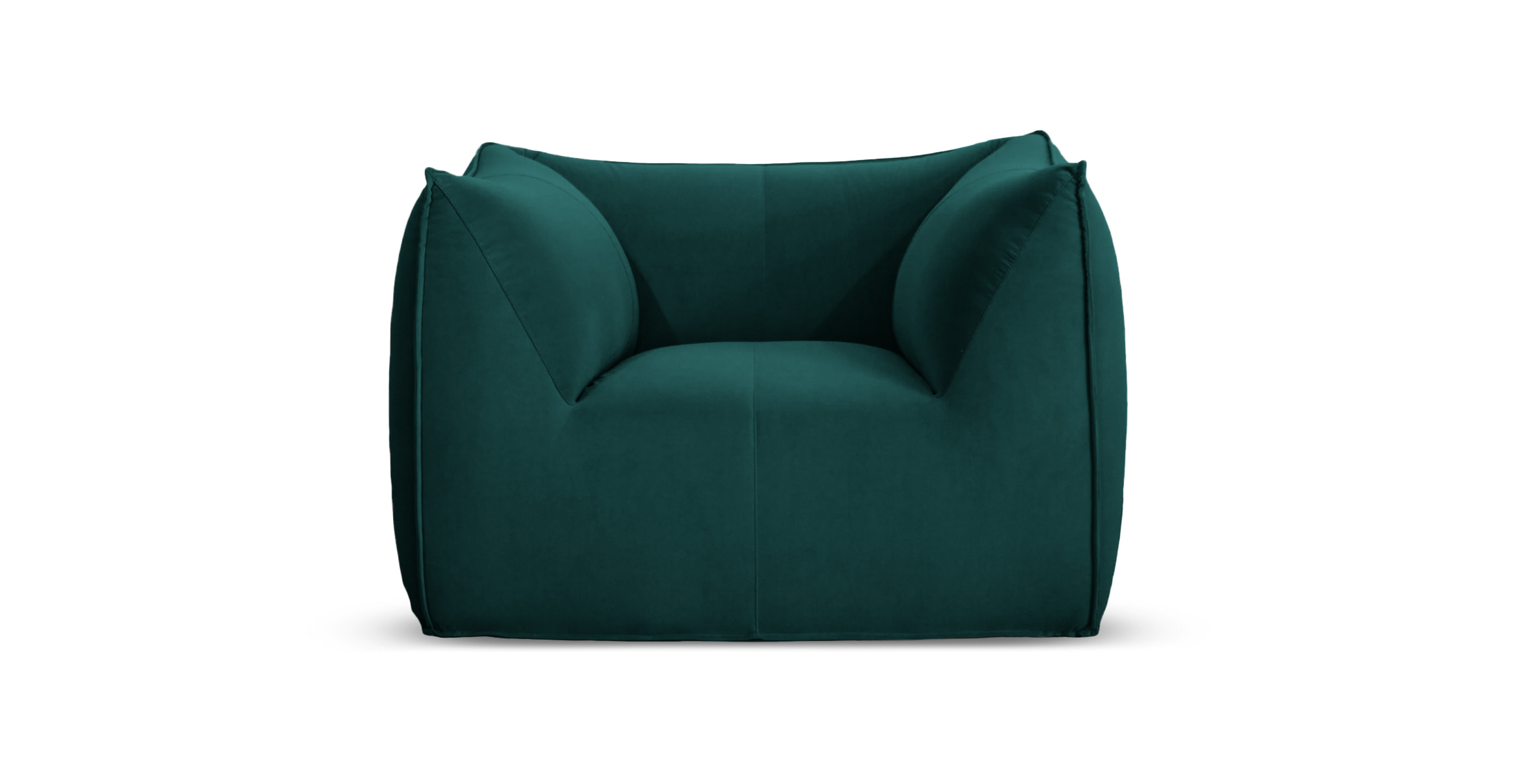 Mario Bellini Leandro Modern Chair - Velvet Dark Green Velvet