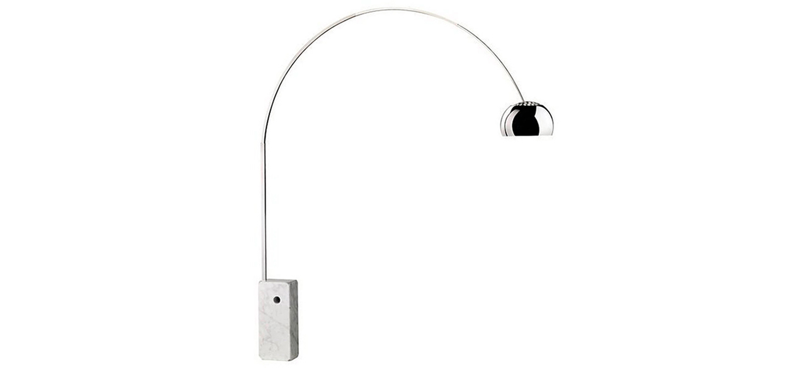 Arco Lamp - Arc Floor Lamp - White Marble