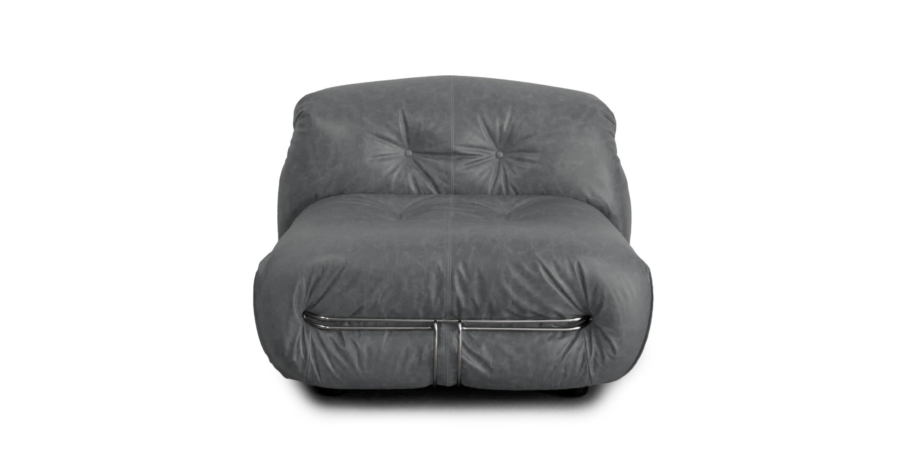 Soriana Chair - Leather Antique Granite