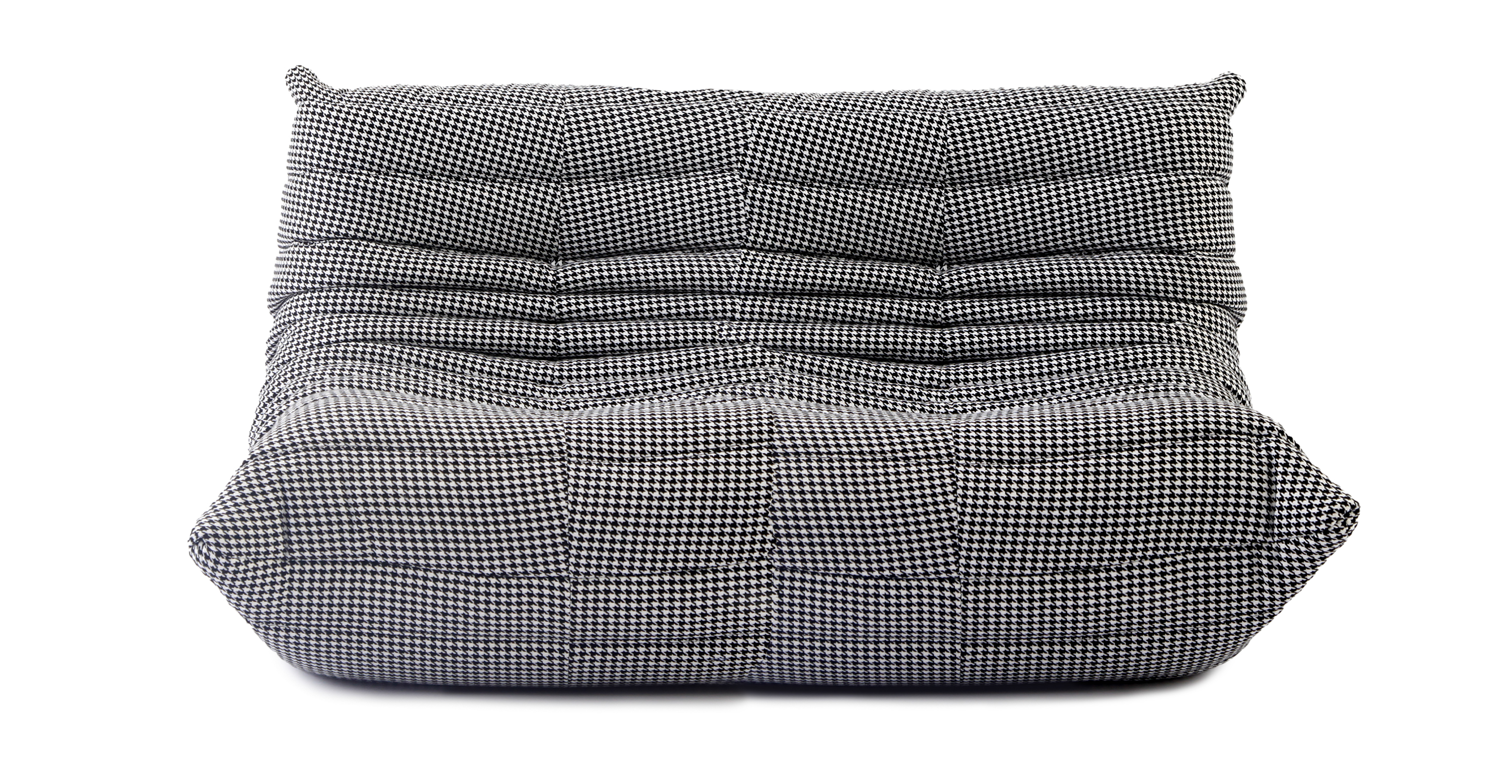 MCM Michel Ducaroy Portside 2 Seater Fabric Loveseat - Houndstooth Chenille