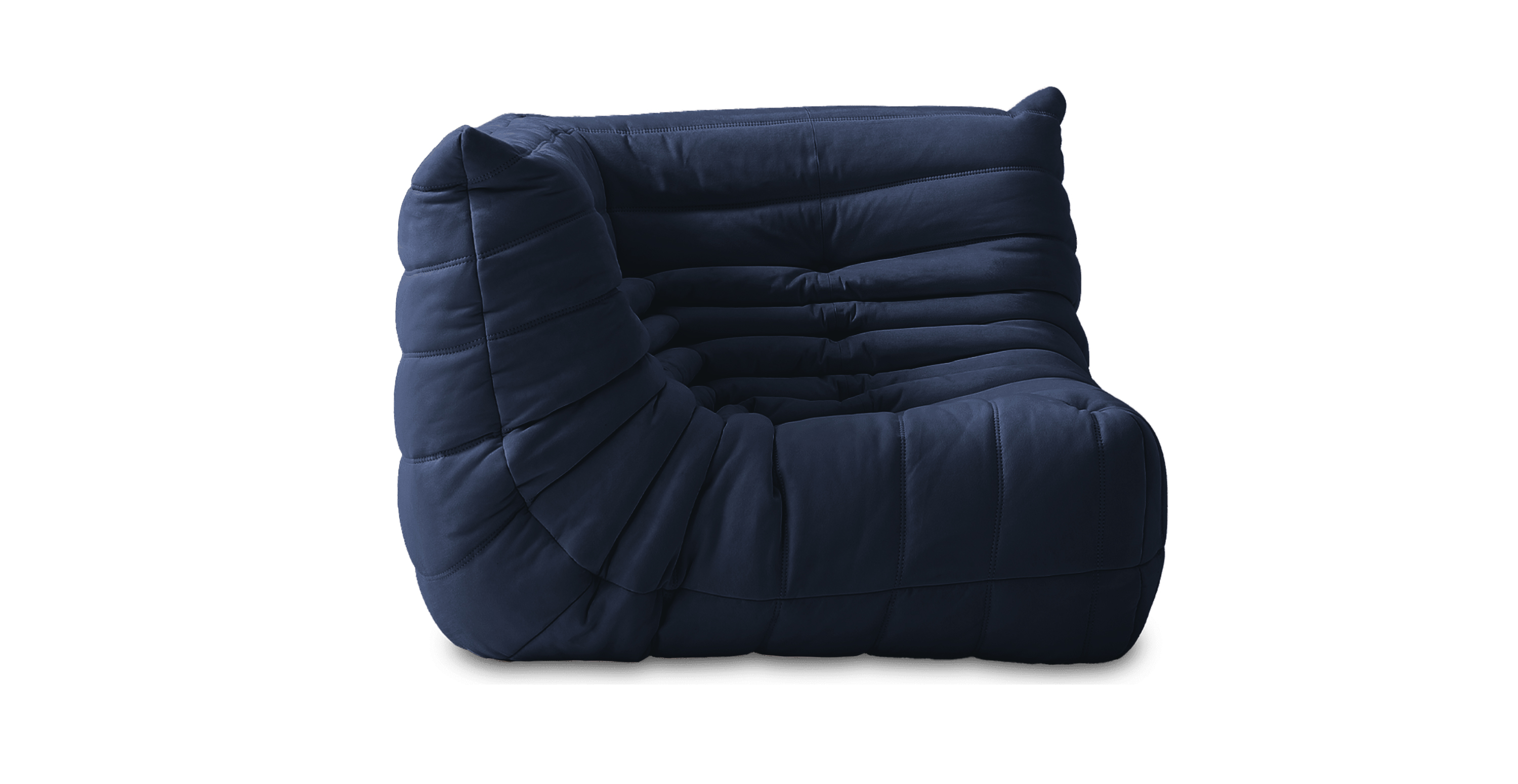 Michel Ducaroy Corner Seat Fabric - Alcantara Suede Dark Navy