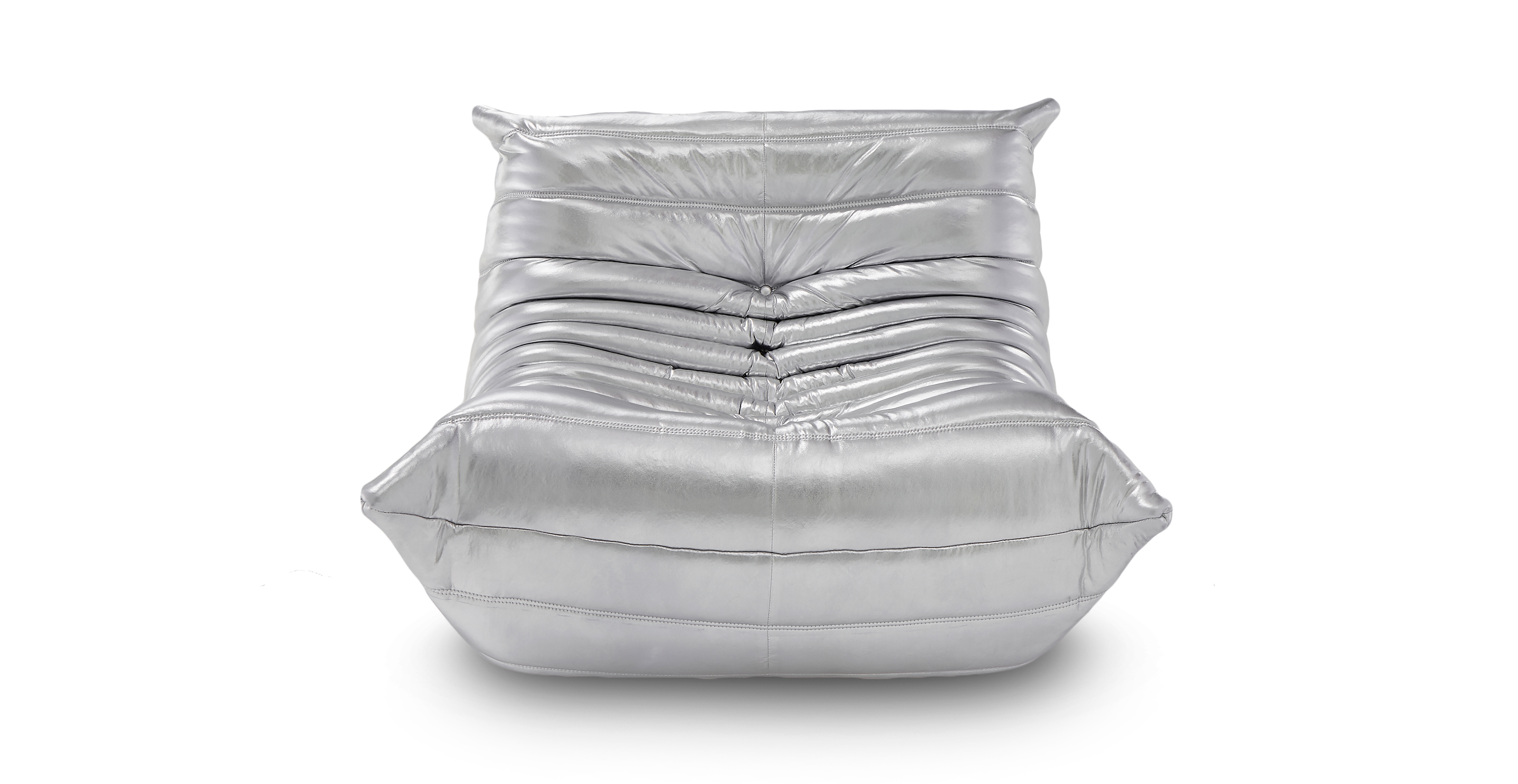 Michel Ducaroy Metallic Chrome Fireside Chair -  Chrome Metallic Silver