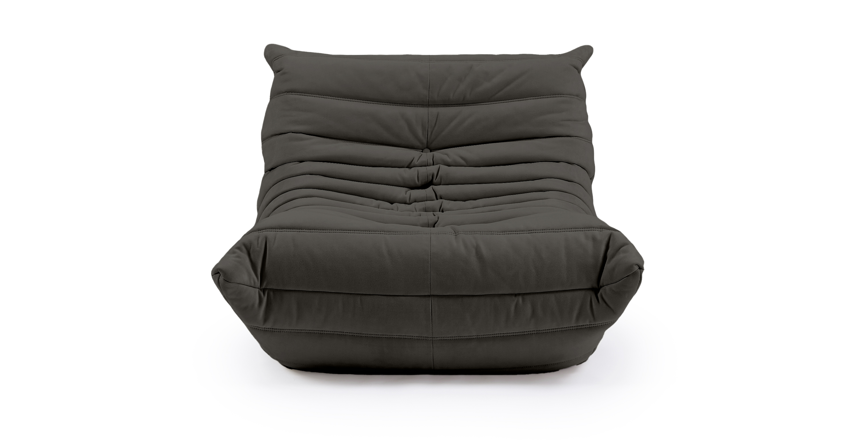 Michel Ducaroy Alcantara Suede Fireside Chair -  Alcantara Suede Gray