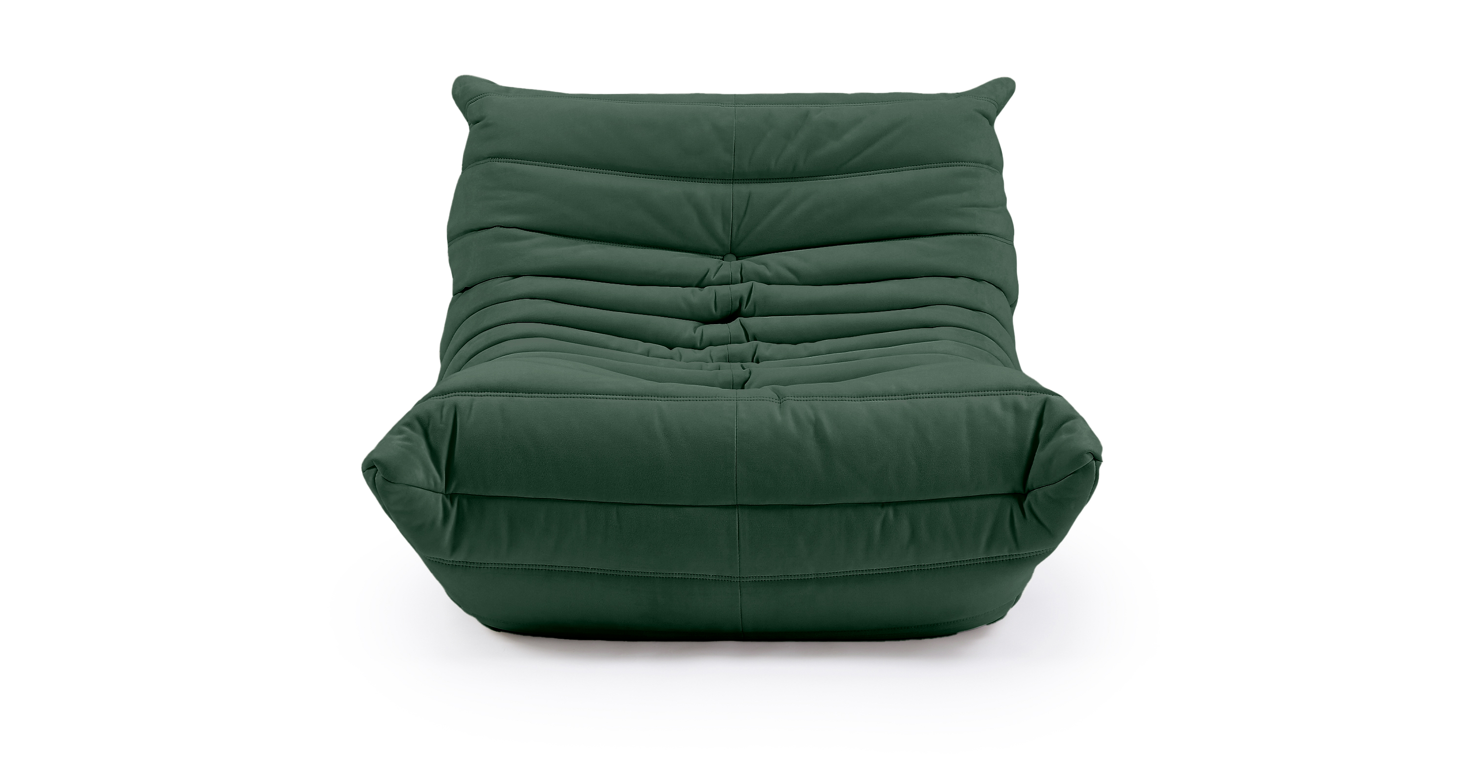 Michel Ducaroy Alcantara Suede Fireside Chair -  Alcantara Suede Green Alcantara Suede