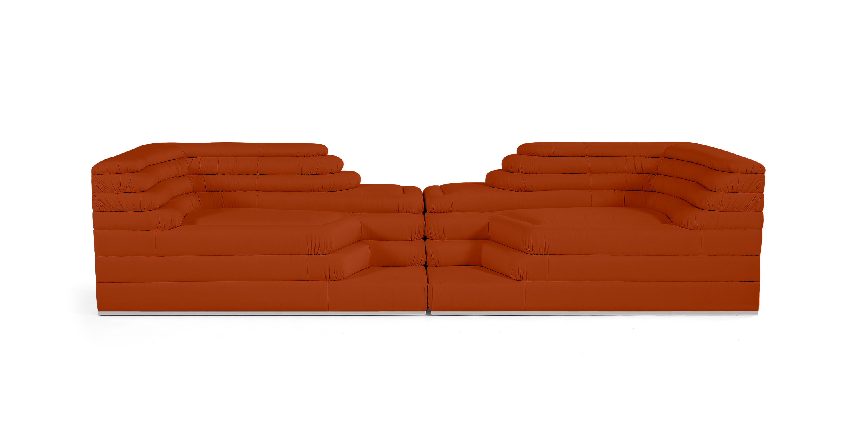 Terrazza Sofa -  Rust Orange Velvet Velvet