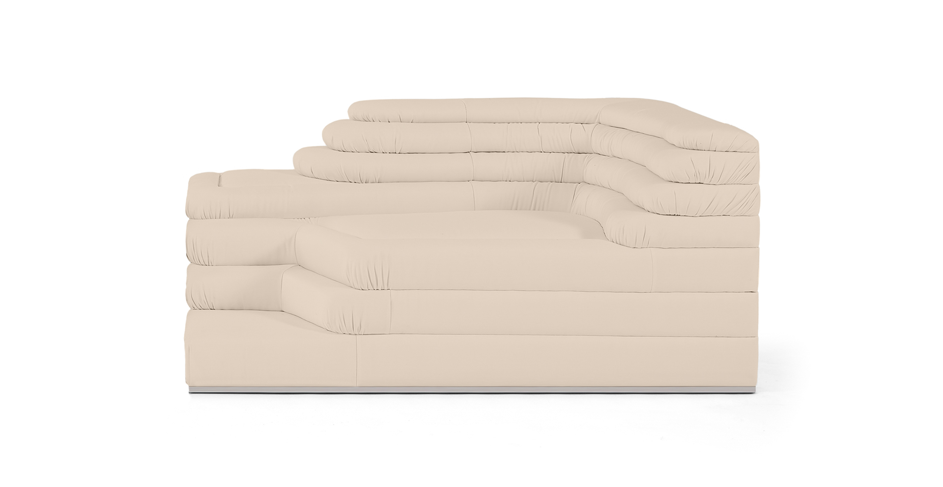 Terrazza Sofa - Right Module -  Ivory Velvet Velvet