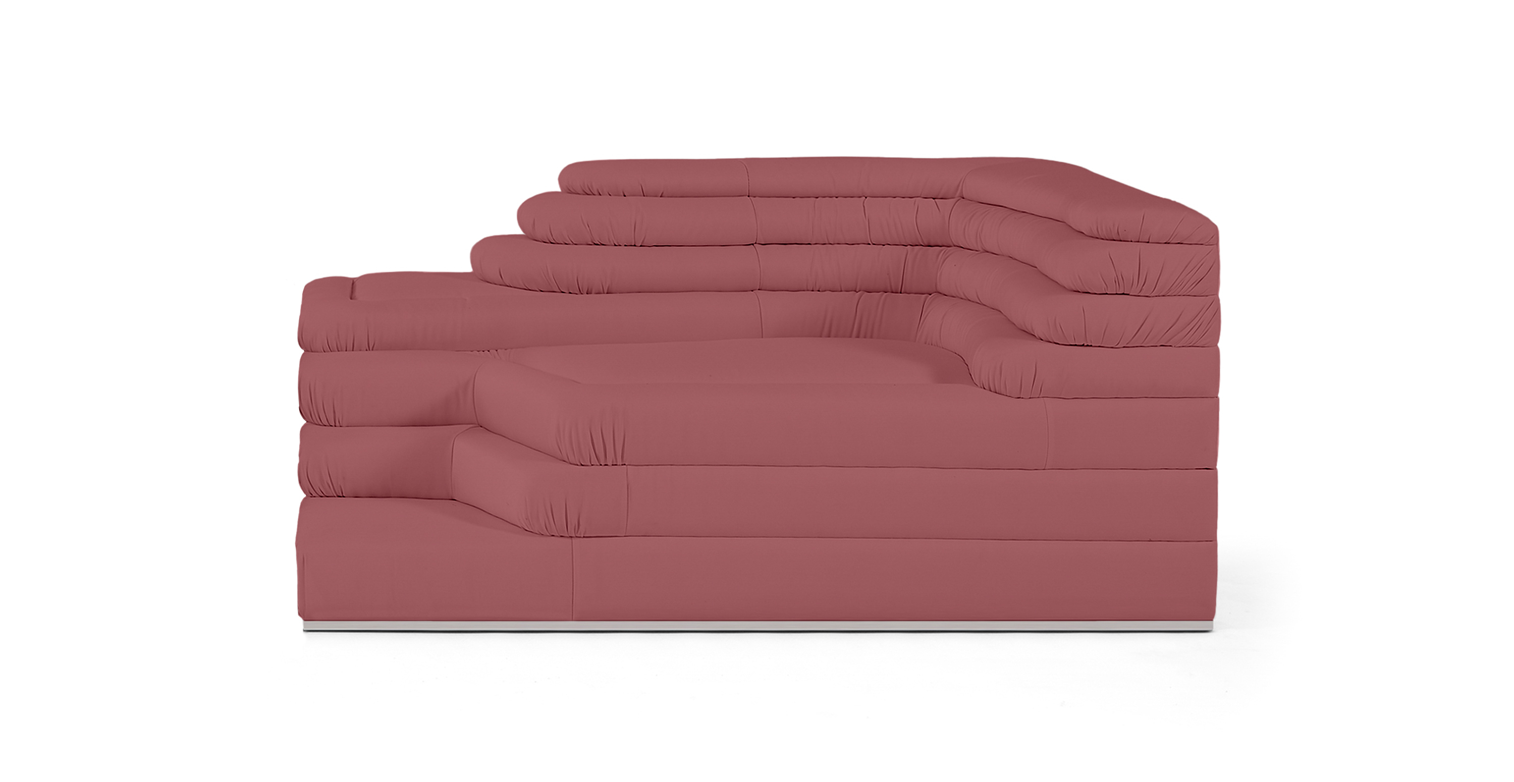 MCM Terrazza Sofa Left Module -  River Rouge Velvet Velvet
