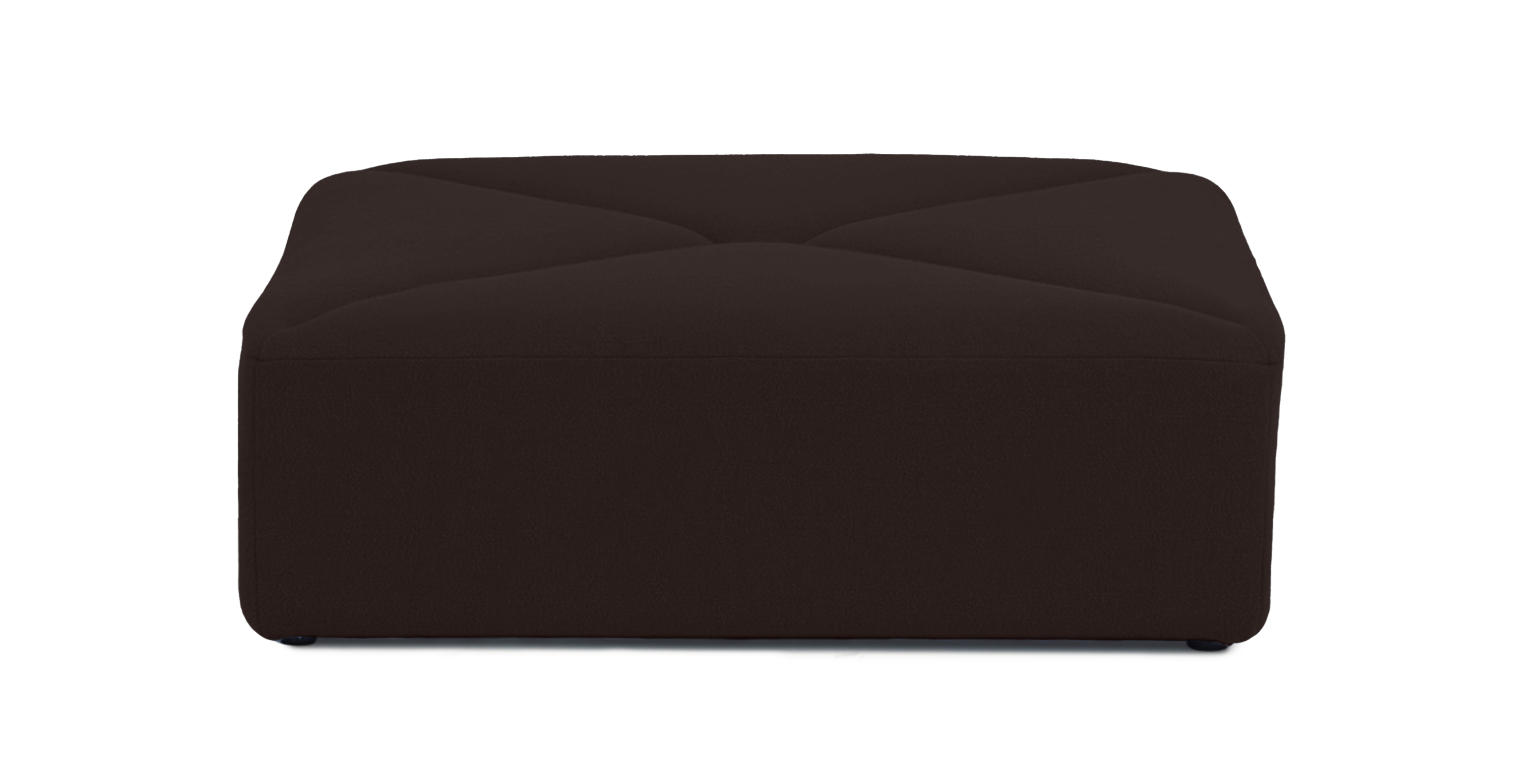 Dune Sofa - Ottoman -  Velvet Brown Velvet