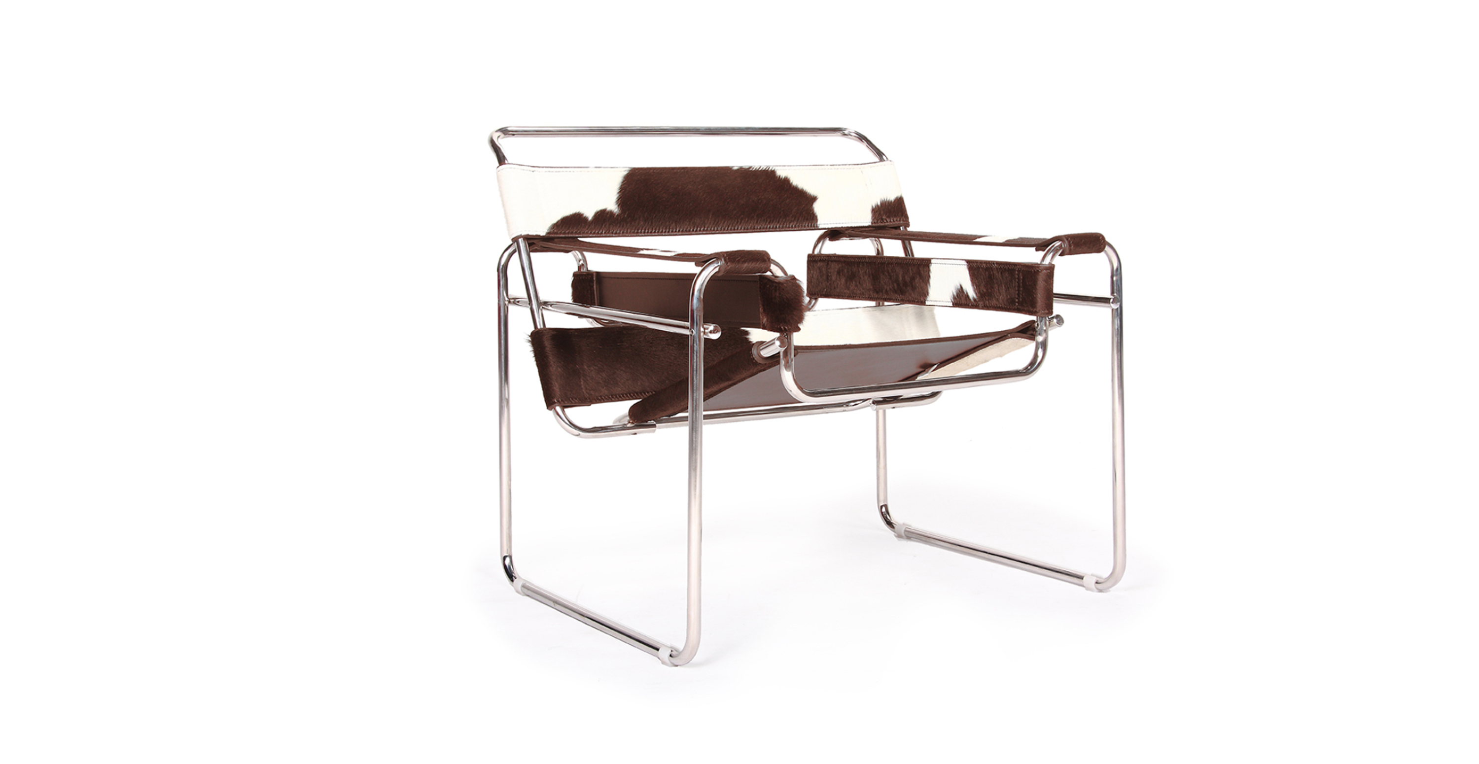 Marcel Breuer Bauhaus Wassily Chair - Leather Brown Pony Hide