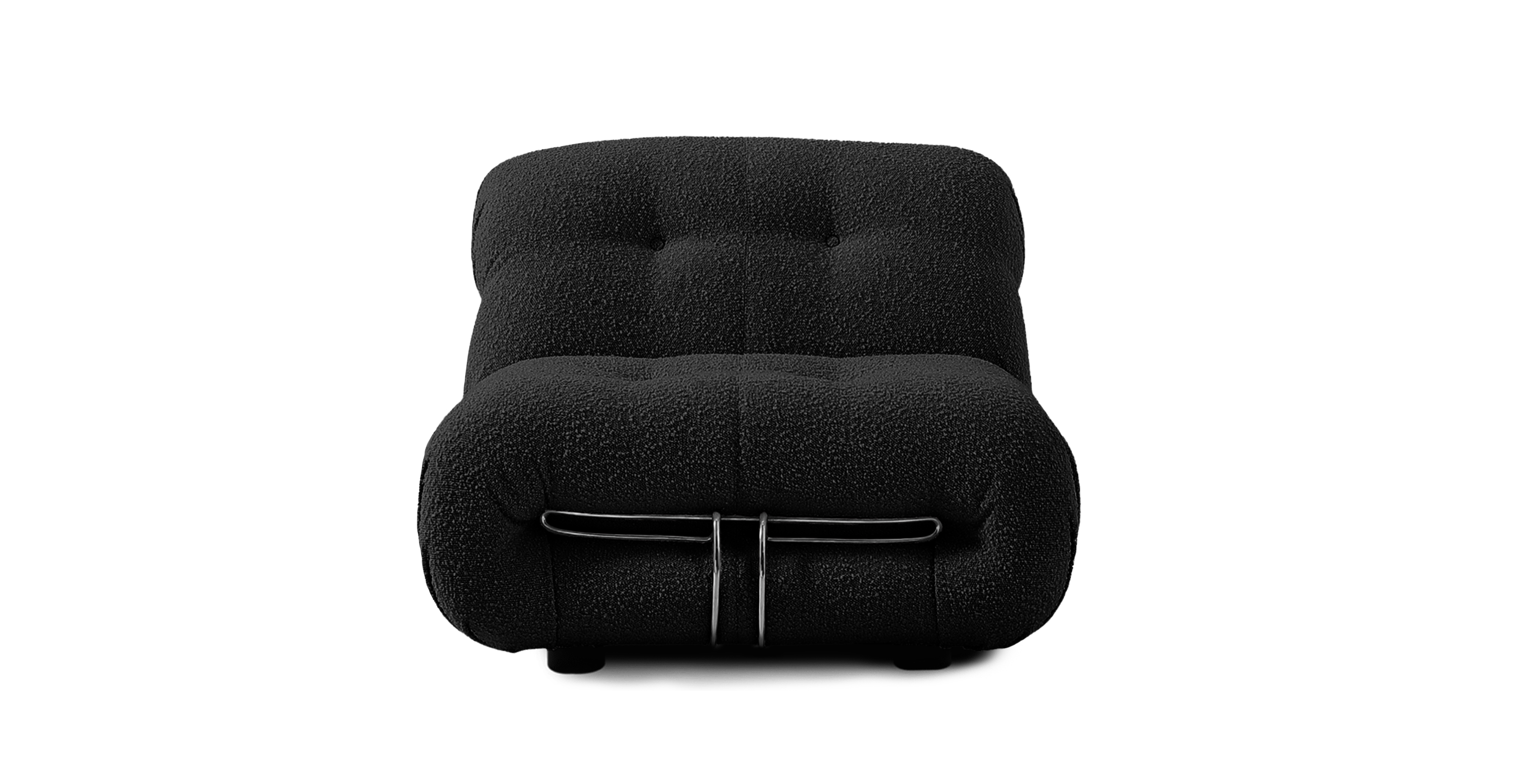 Soriana Lounge Chair - Boucle Black Boucle