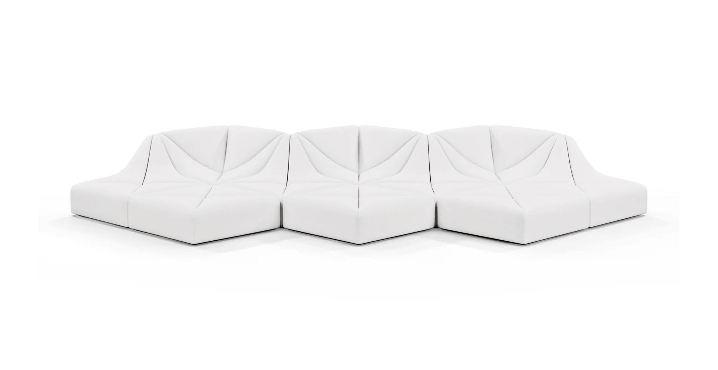 Dune Outdoor Sunbrella Sofa - Configuration A -  Sunbrella Off-White