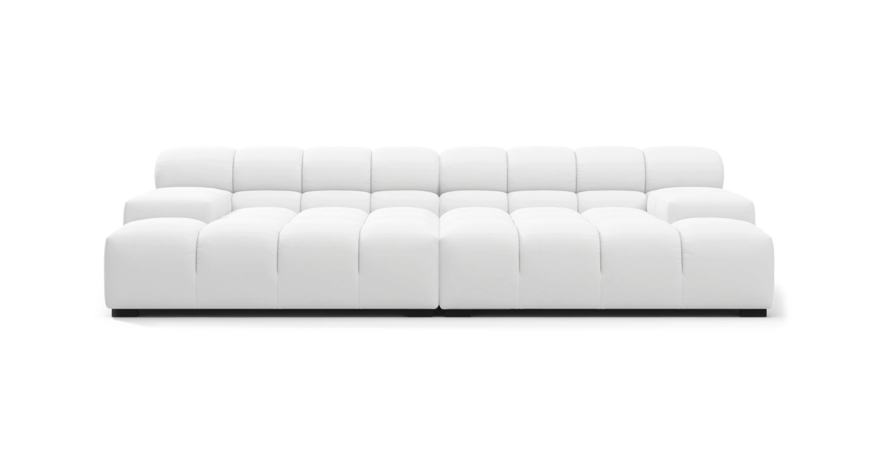 Tufted Extra Deep Outdoor Sunbrella Sofa -  Sunbrella Off-White