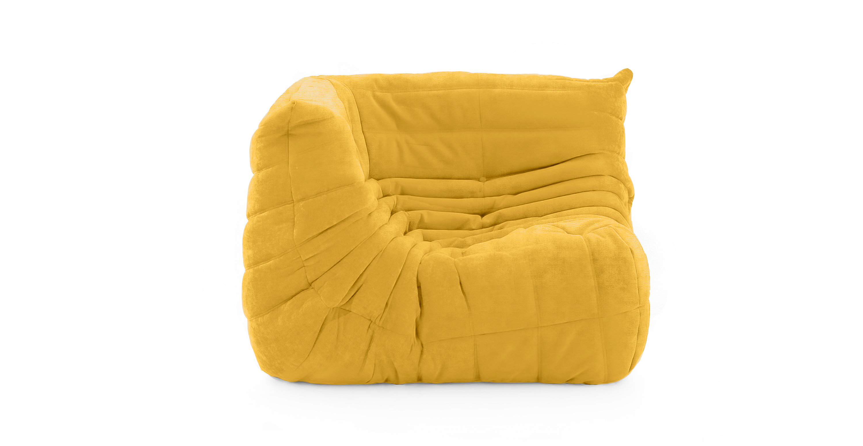 Michel Ducaroy Corner Seat Fabric -  Chenille Yellow