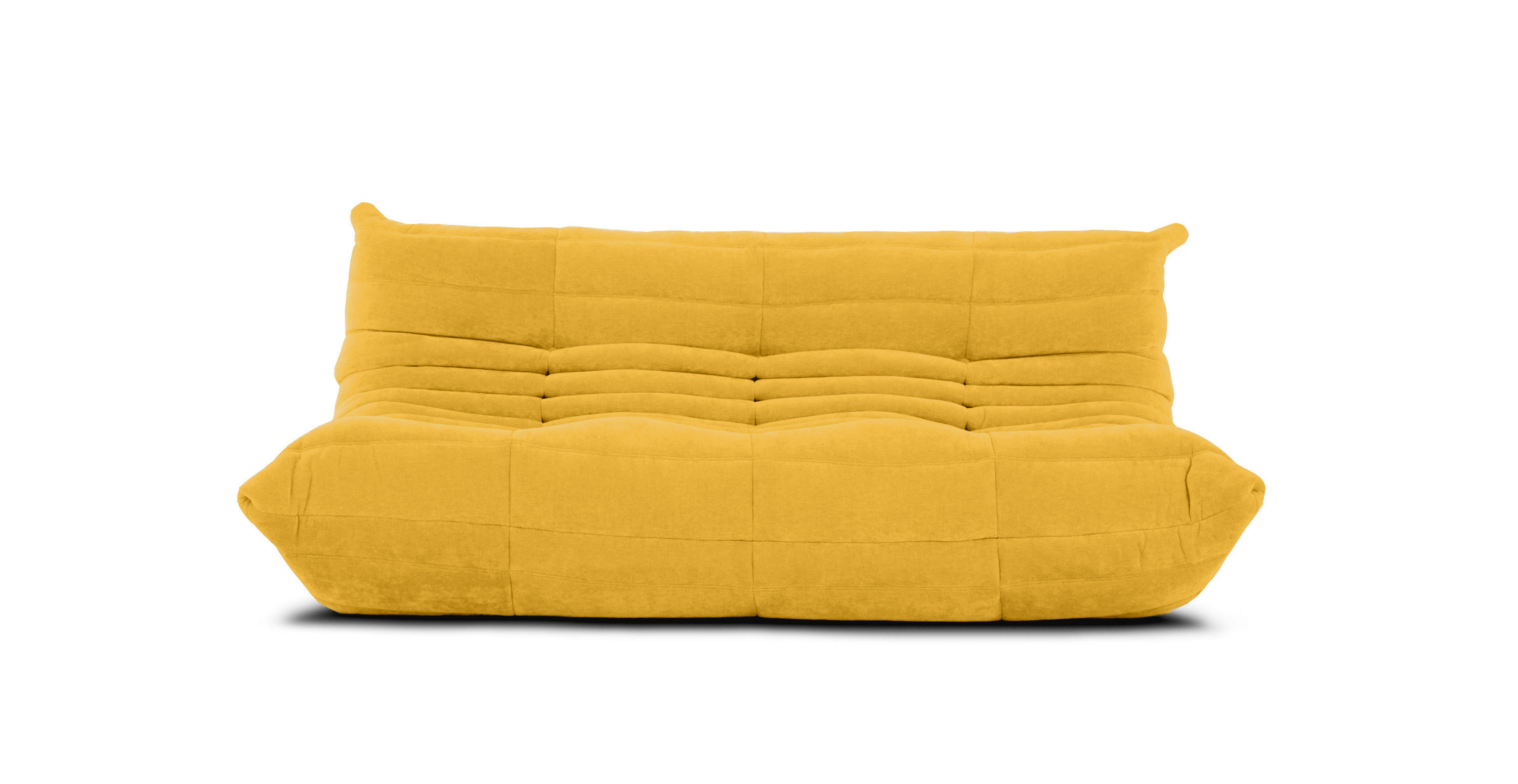 Michel Ducaroy Quayside 3 Seater Fabric Sofa - Chenille Yellow