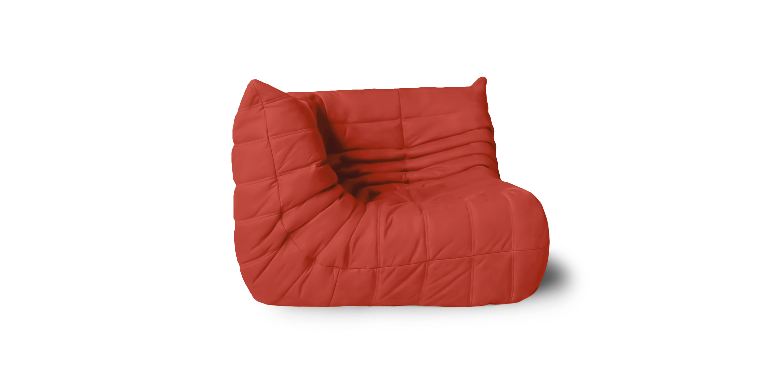 Michel Ducaroy Leather Corner Seat -  Leather Red