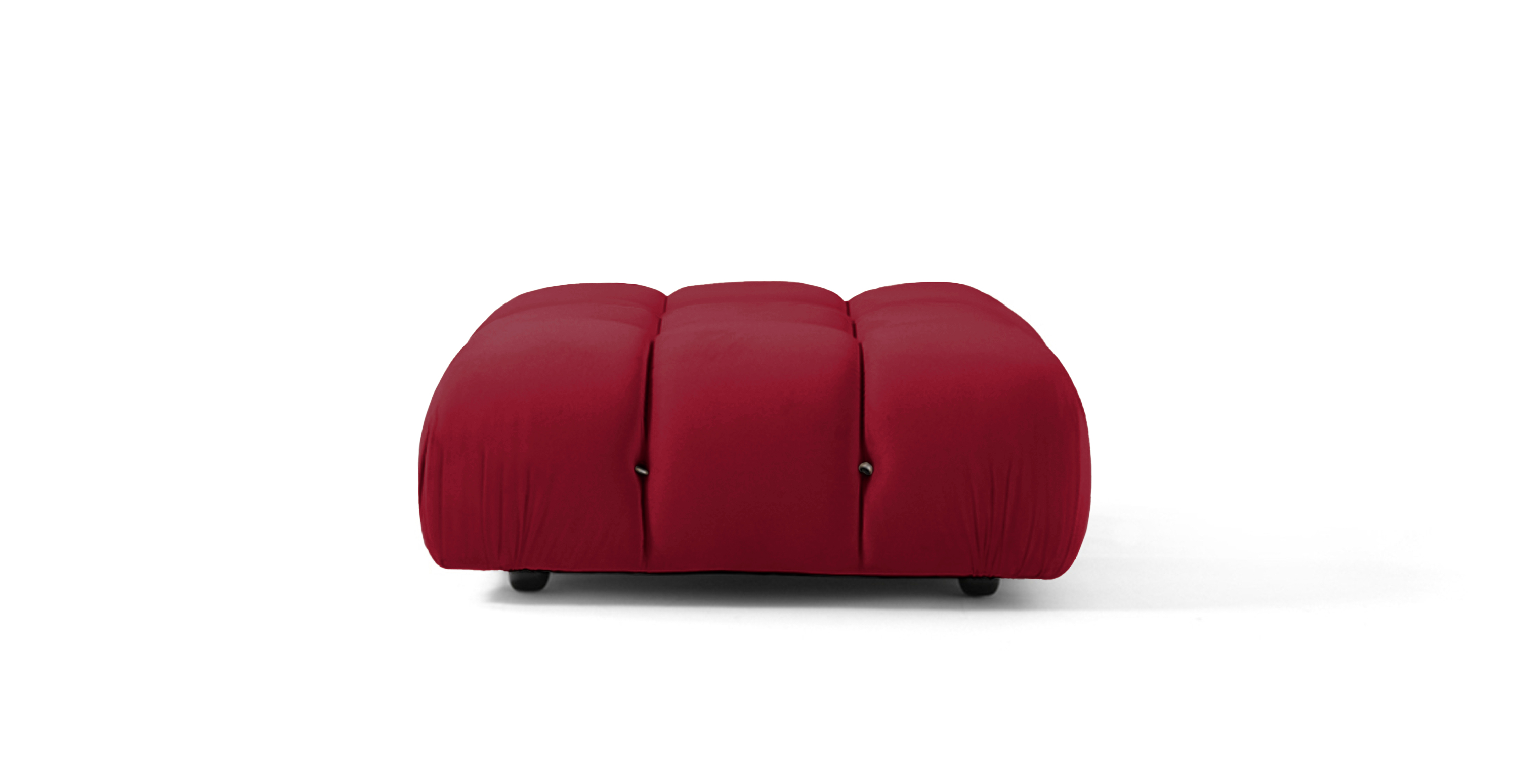 Mario Bellini Sofa | Ottoman -  Velvet Burgundy Velvet