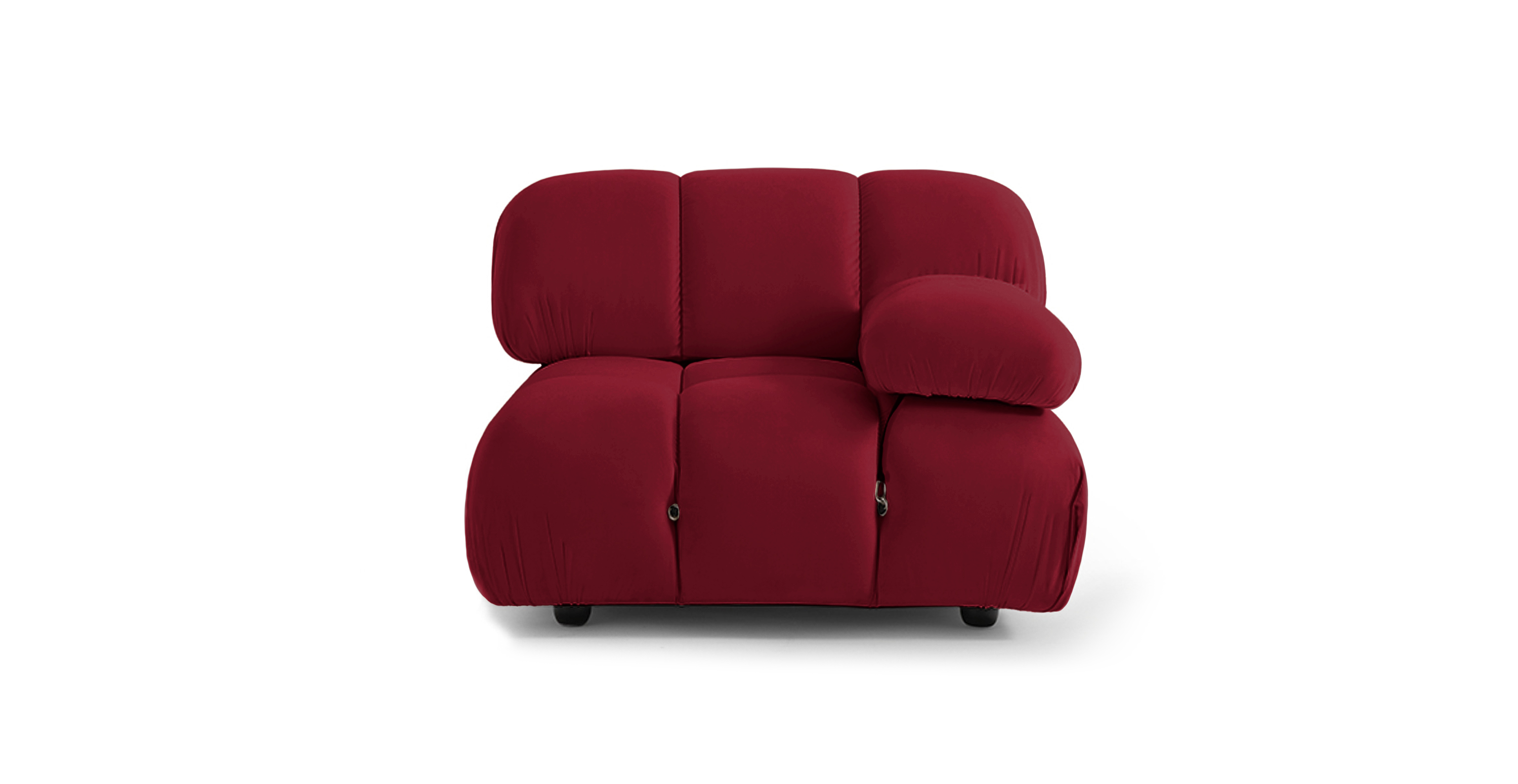 Mario Bellini Sofa | Left Armrest -  Velvet Burgundy Velvet