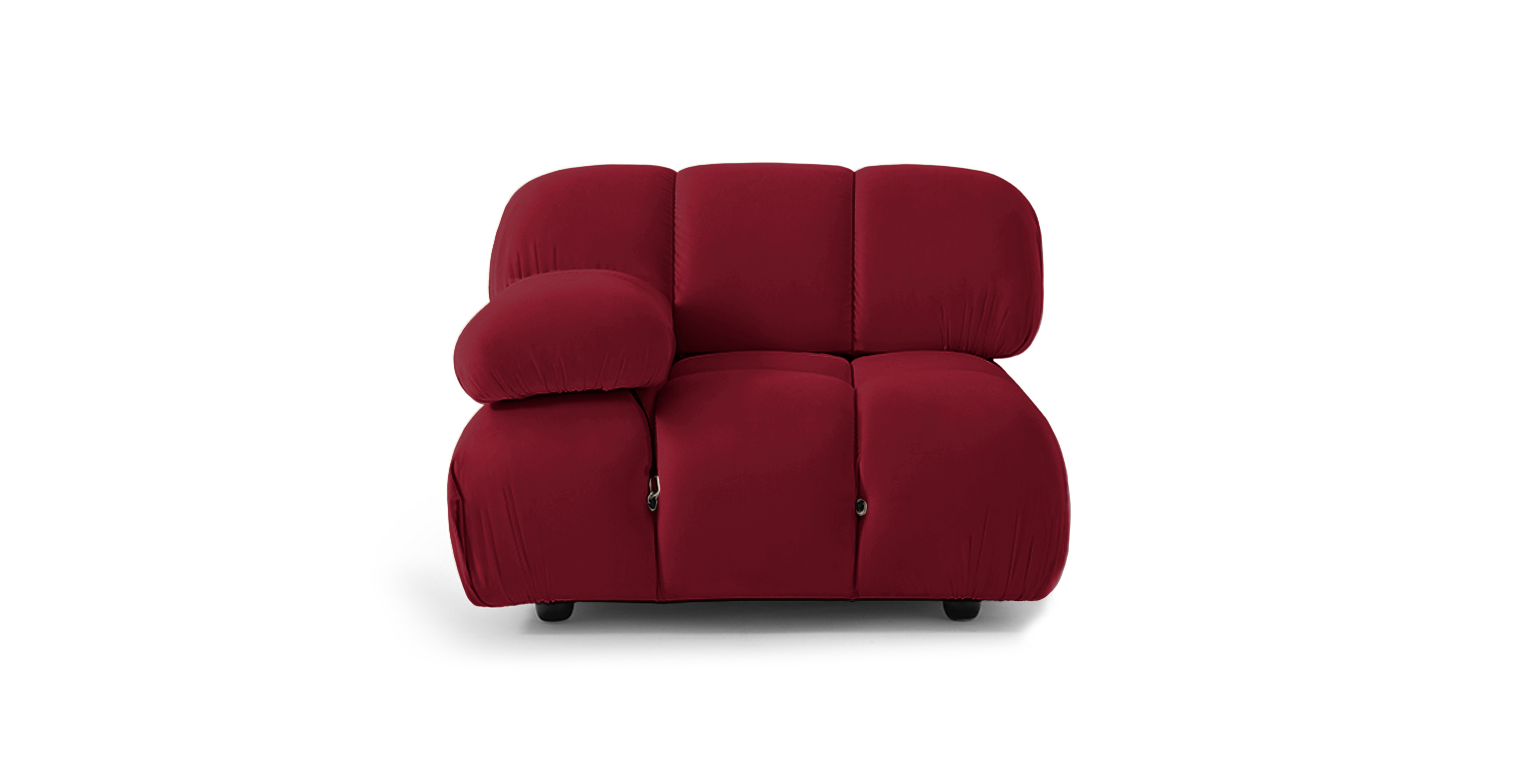 Mario Bellini Sofa | Right Armrest -  Velvet Burgundy Velvet