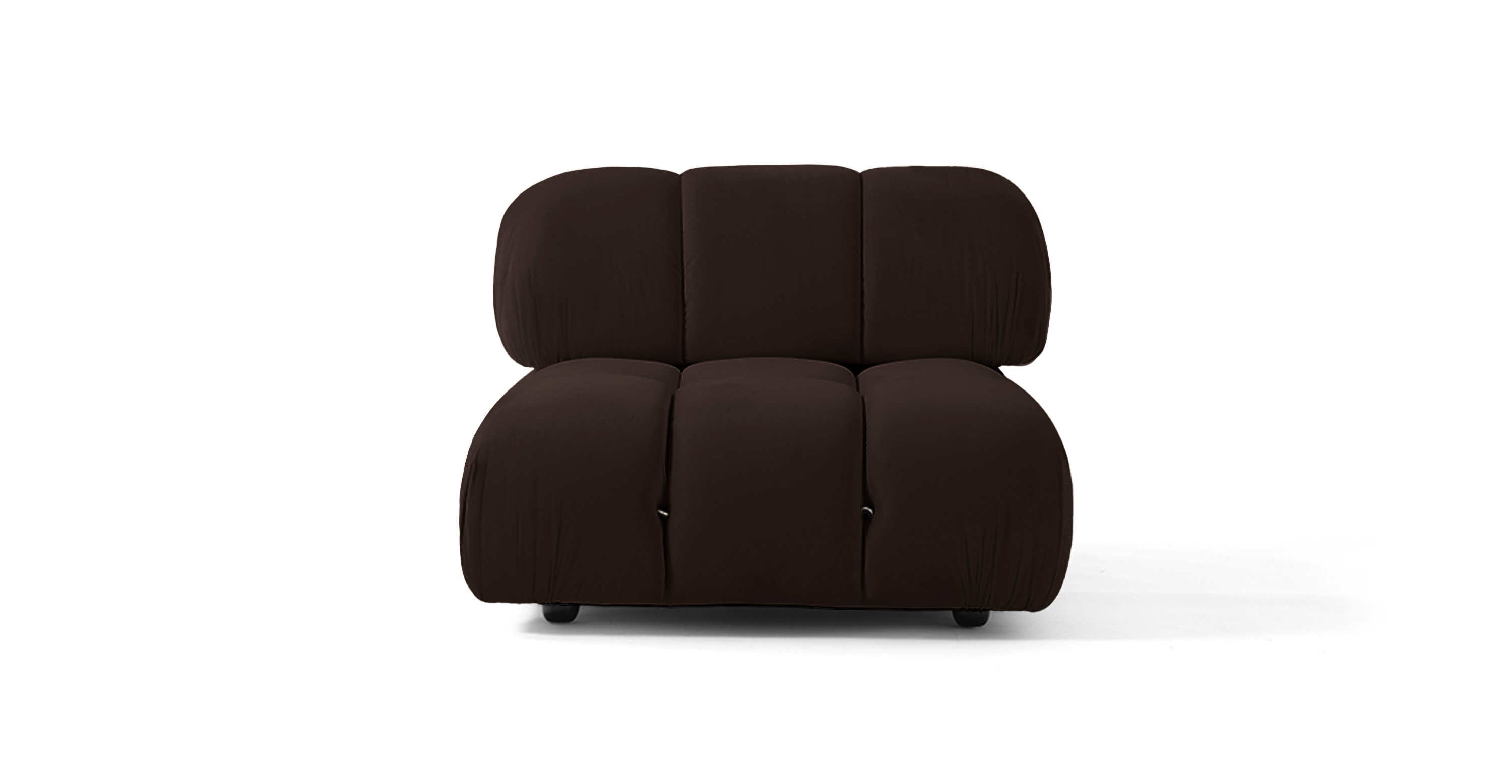 Mario Bellini Sofa | Middle Module -  Velvet Brown Velvet
