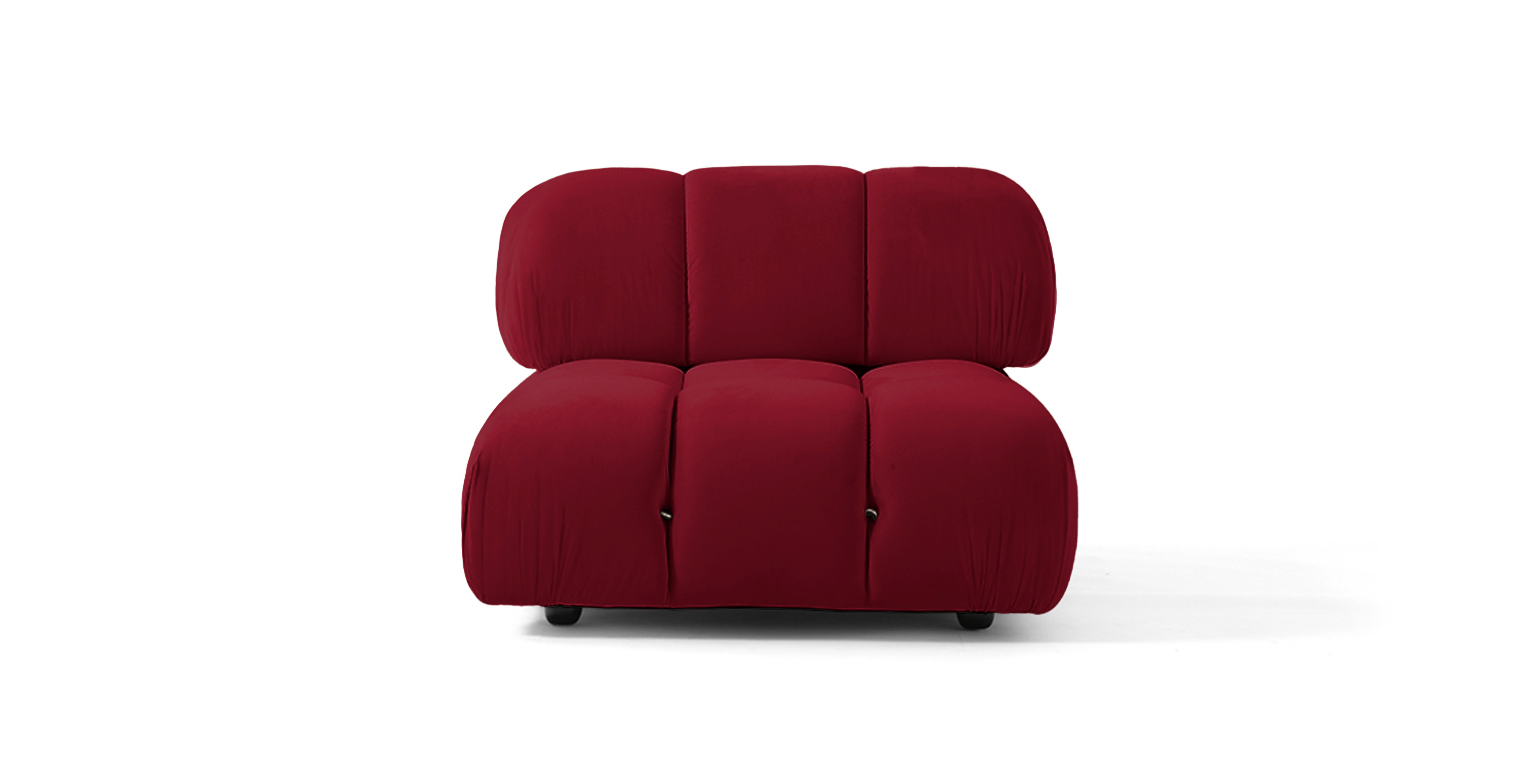 Mario Bellini Sofa | Middle Module -  Velvet Burgundy Velvet