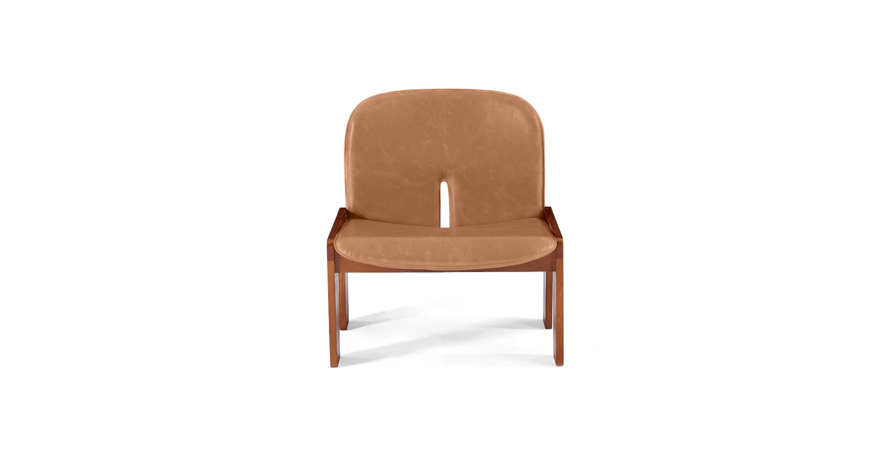 Scarpa Model 925 Easy Chair -  Leather Antique Light Brown