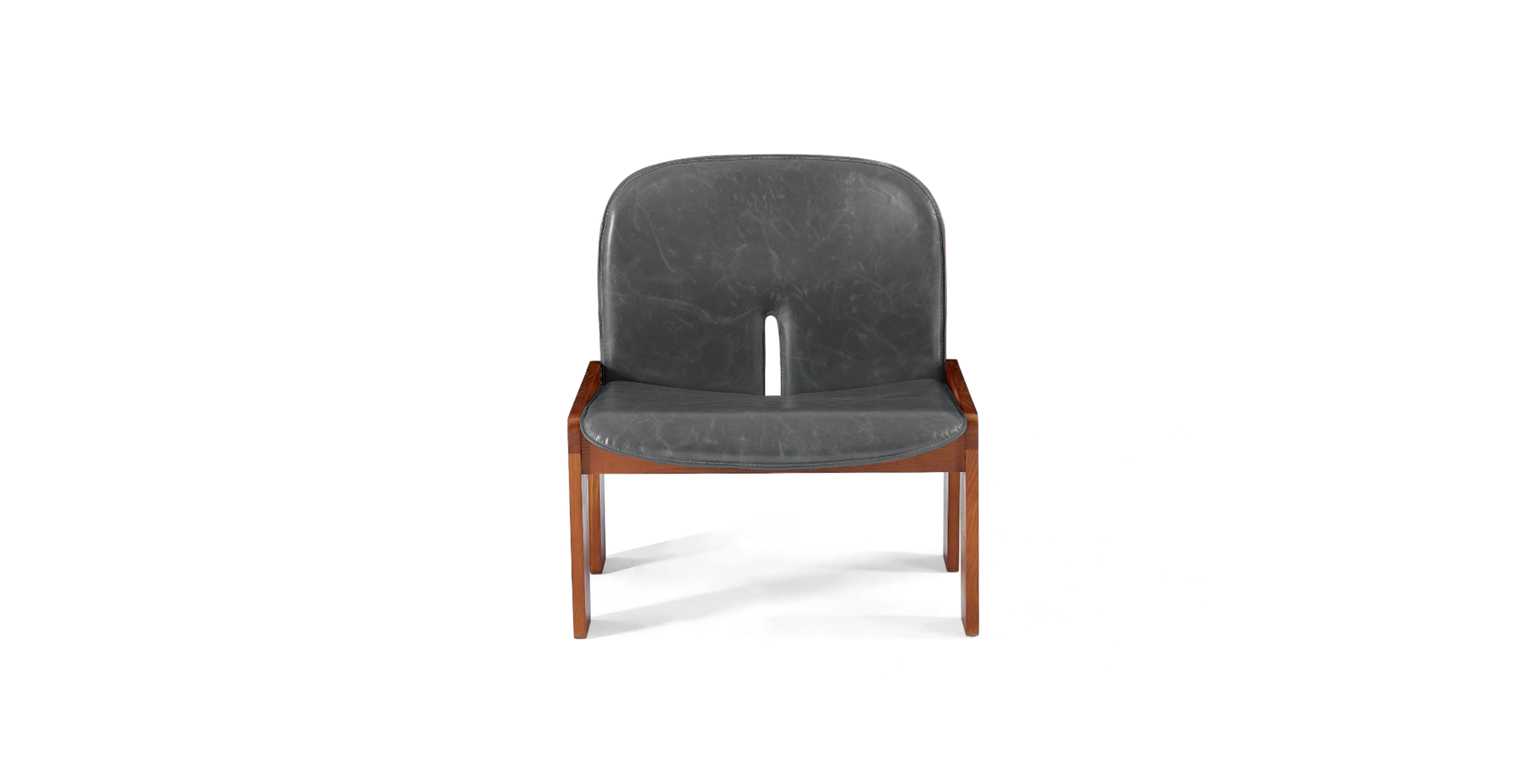 Scarpa Model 925 Easy Chair -  Leather Antique Granite