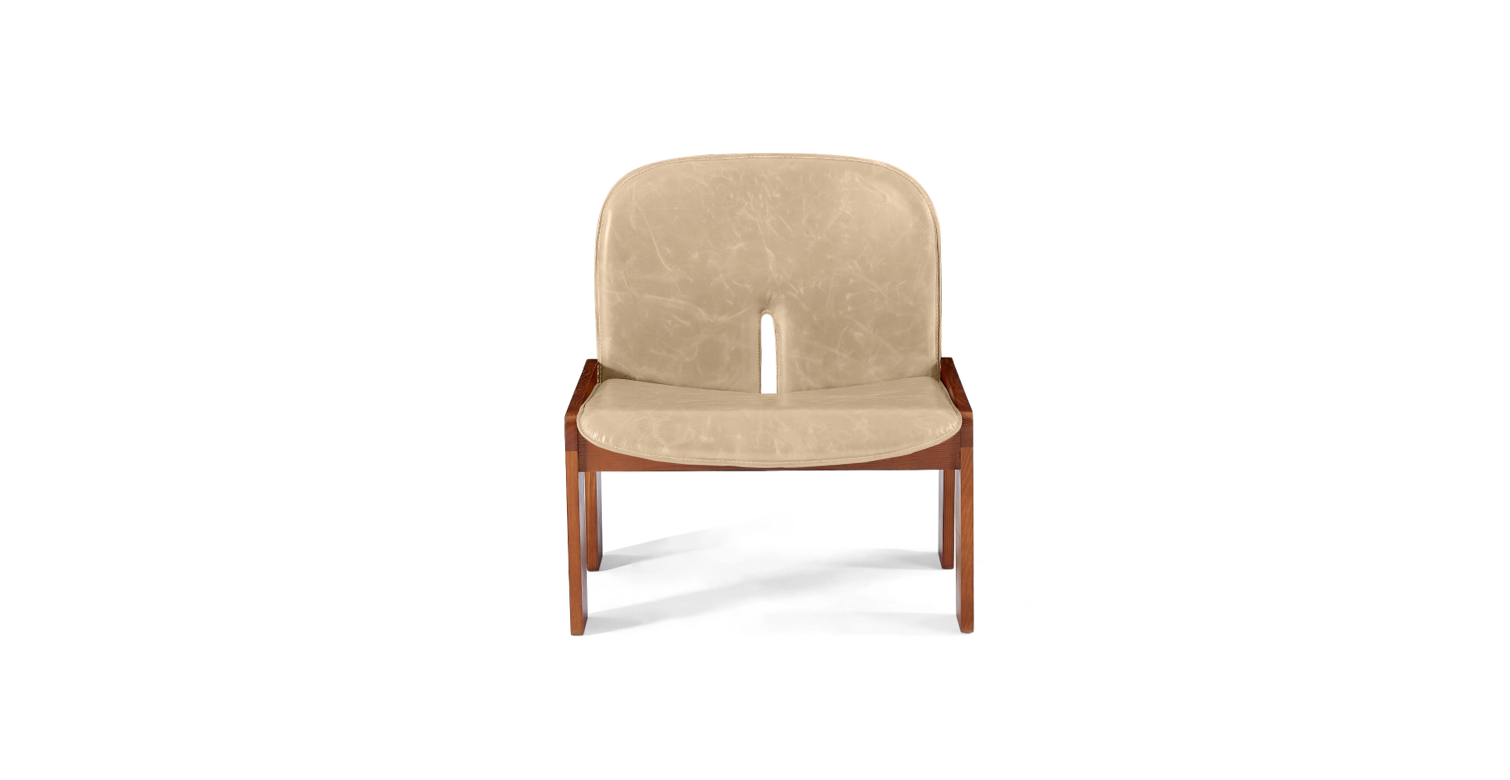 Scarpa Model 925 Easy Chair -  Leather Antique Wheatgrass
