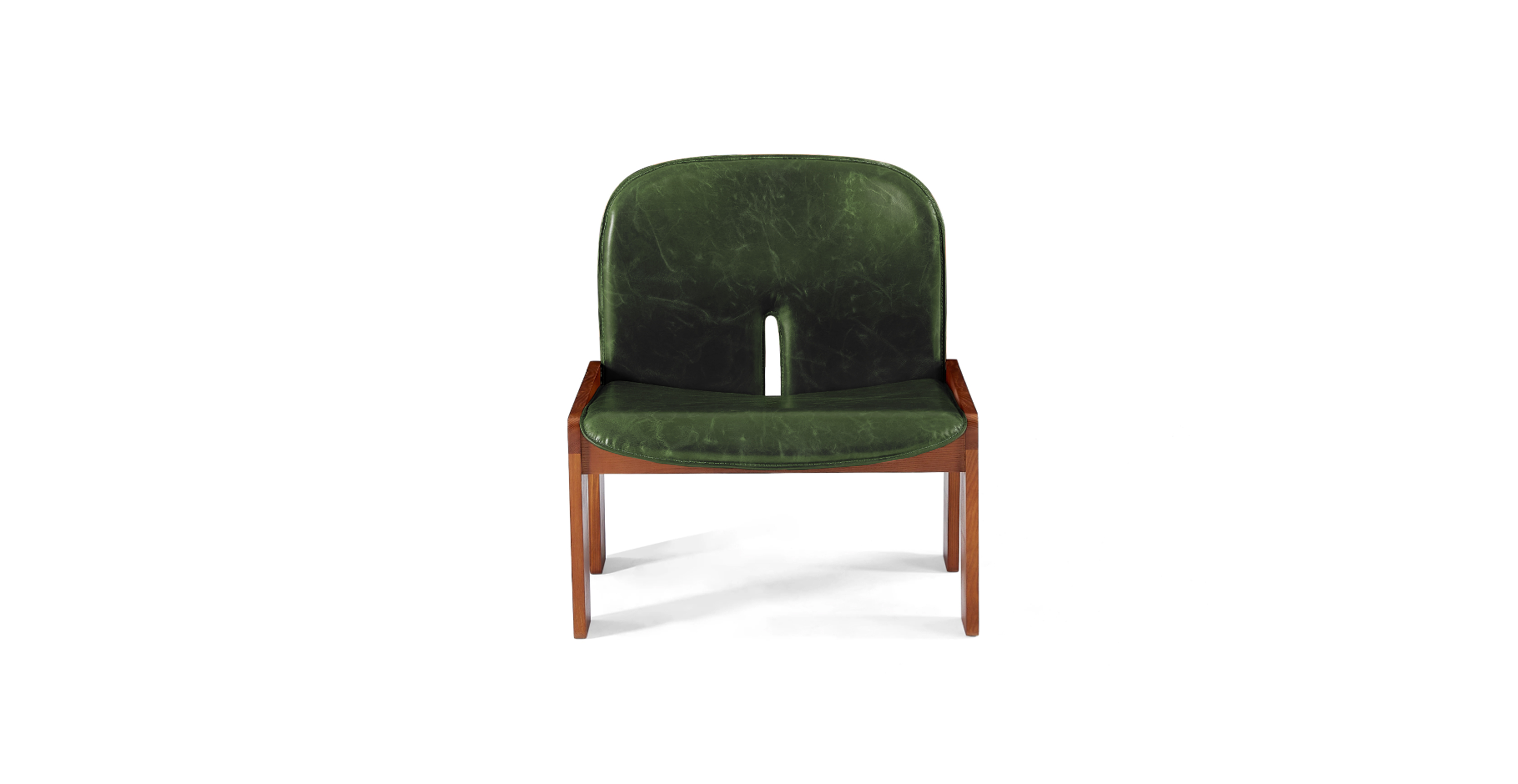Scarpa Model 925 Easy Chair -  Leather Antique Green