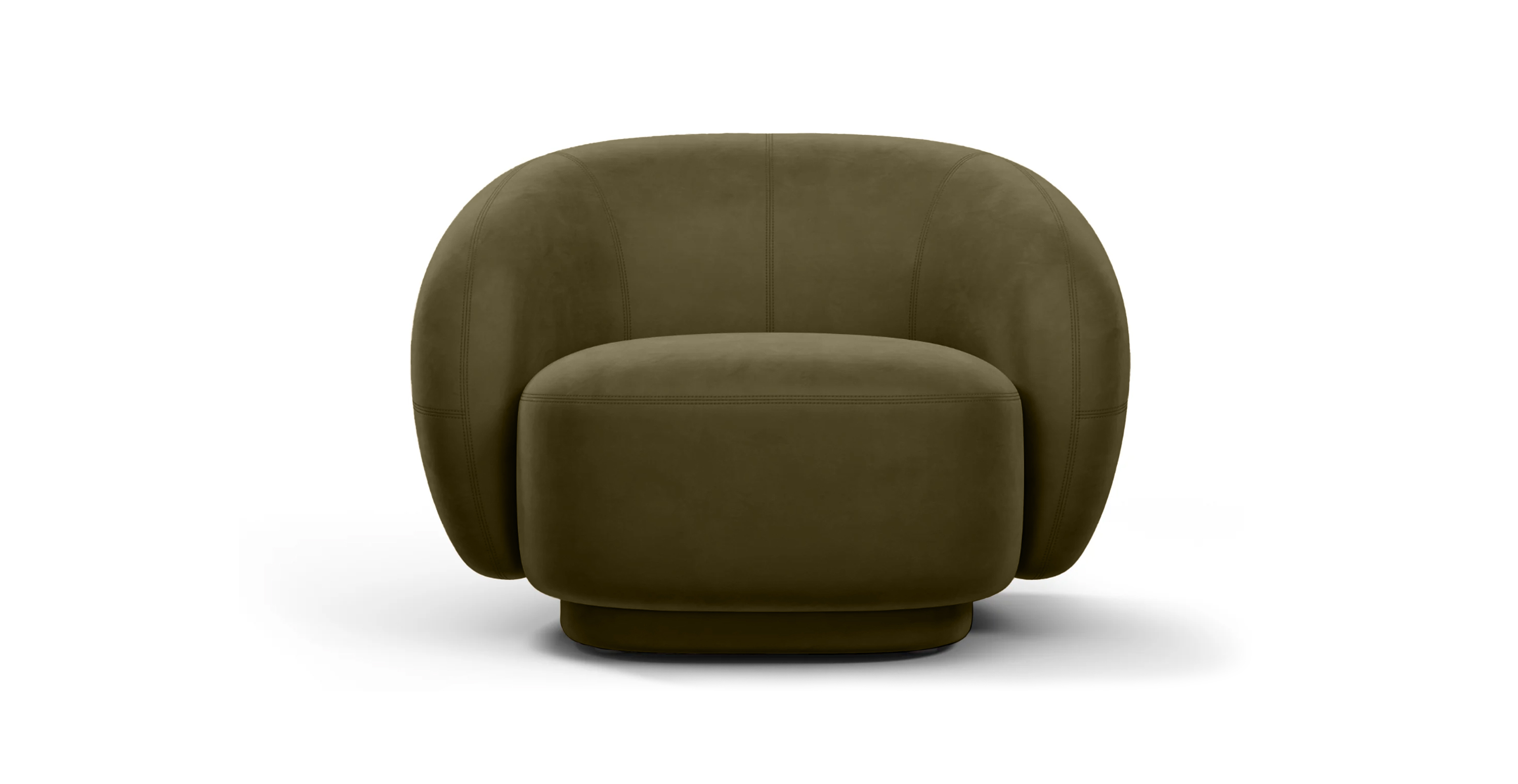Jonas Wagell Julep Armchair -  Velvet Army Green Velvet