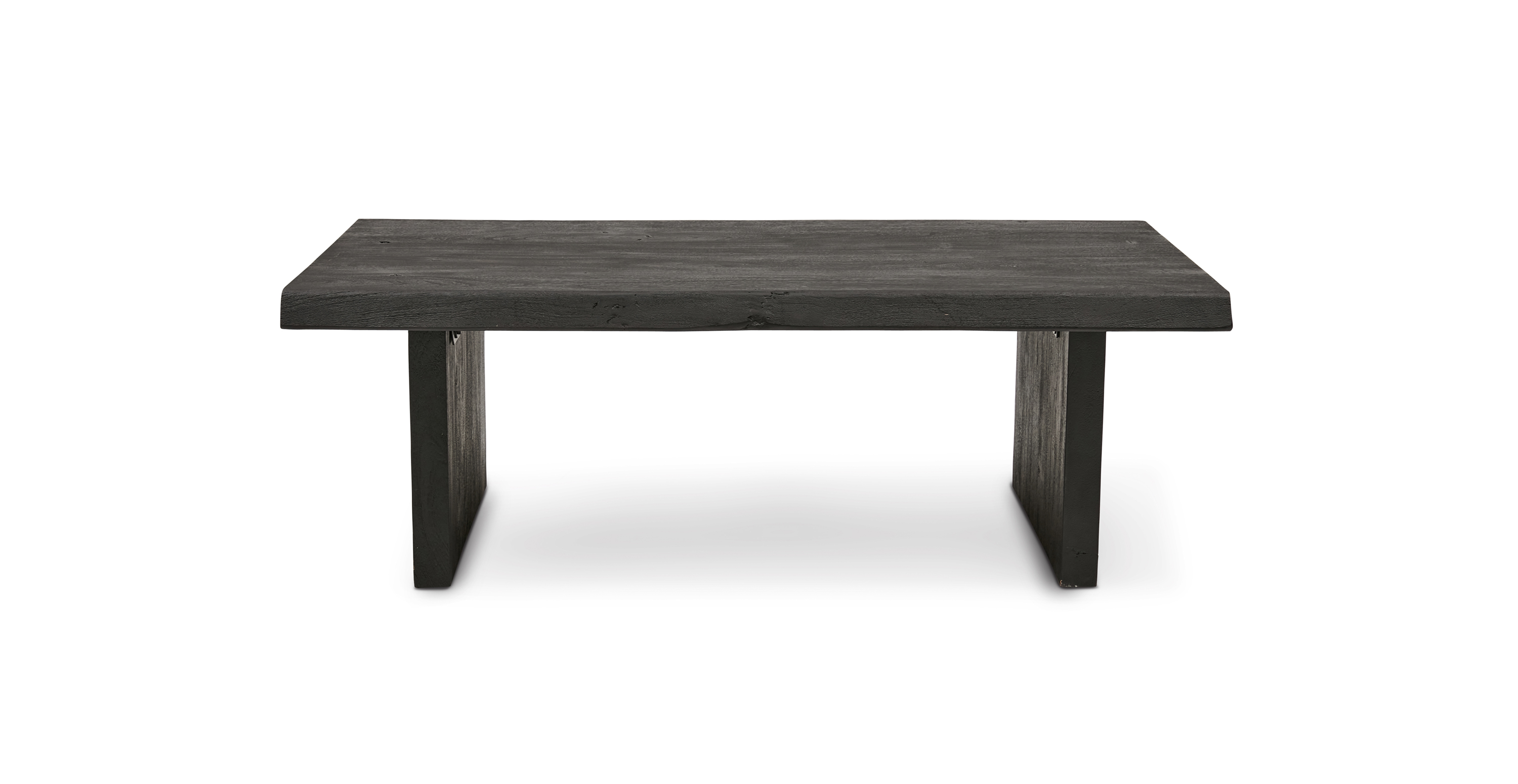 Orchard 48" Live Edge Wood Coffee Table -  Wood Ebonized