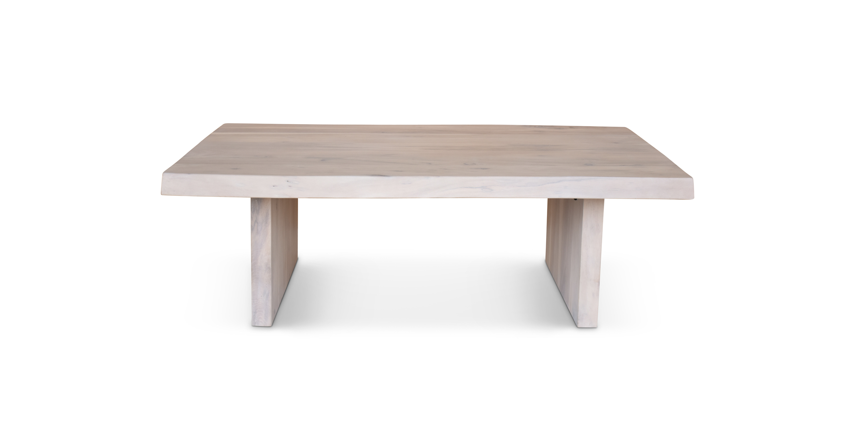 Orchard 48" Live Edge Wood Coffee Table -  Wood White Wash