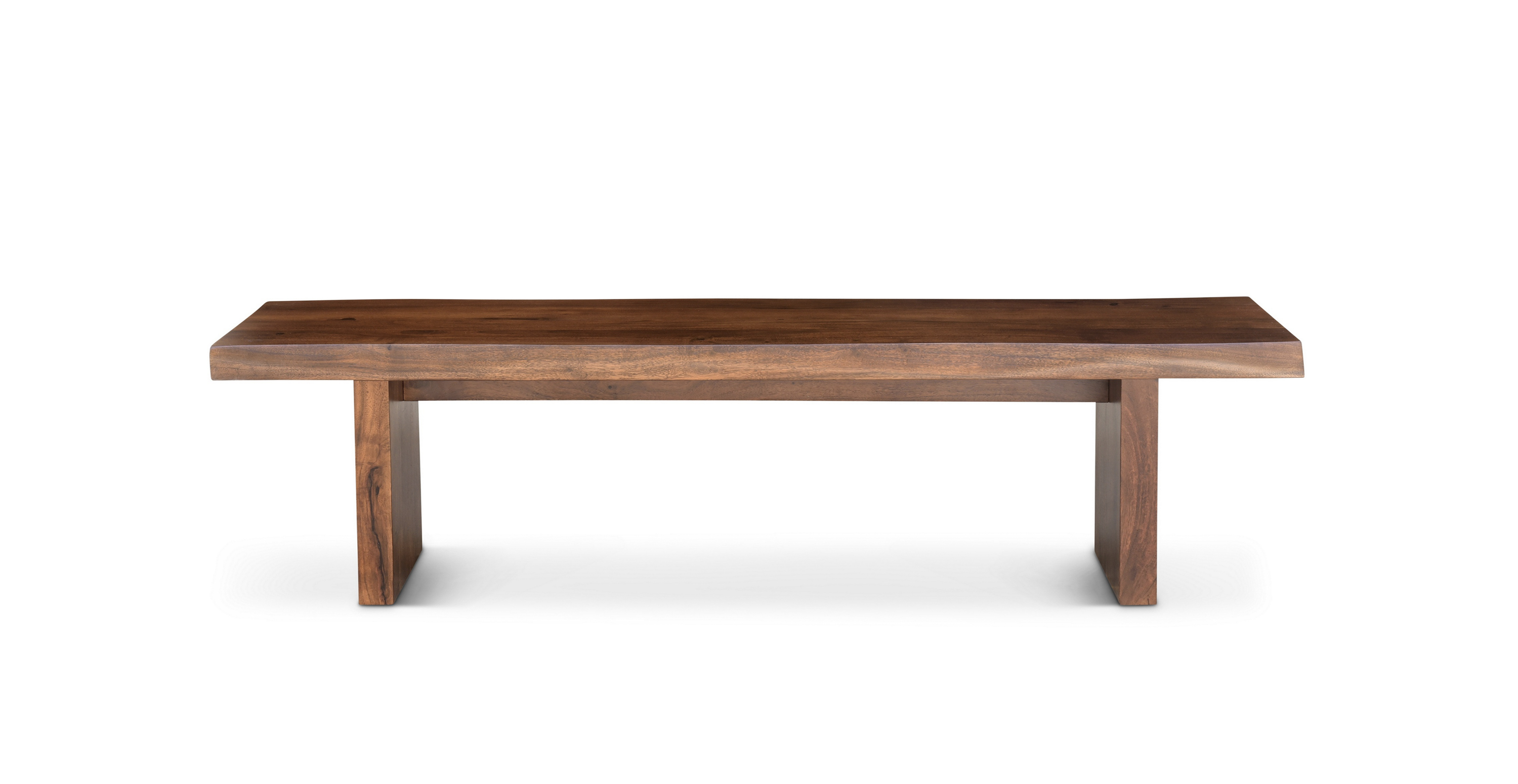 Orchard Live Edge Wood Bench -  Wood Americano 78"