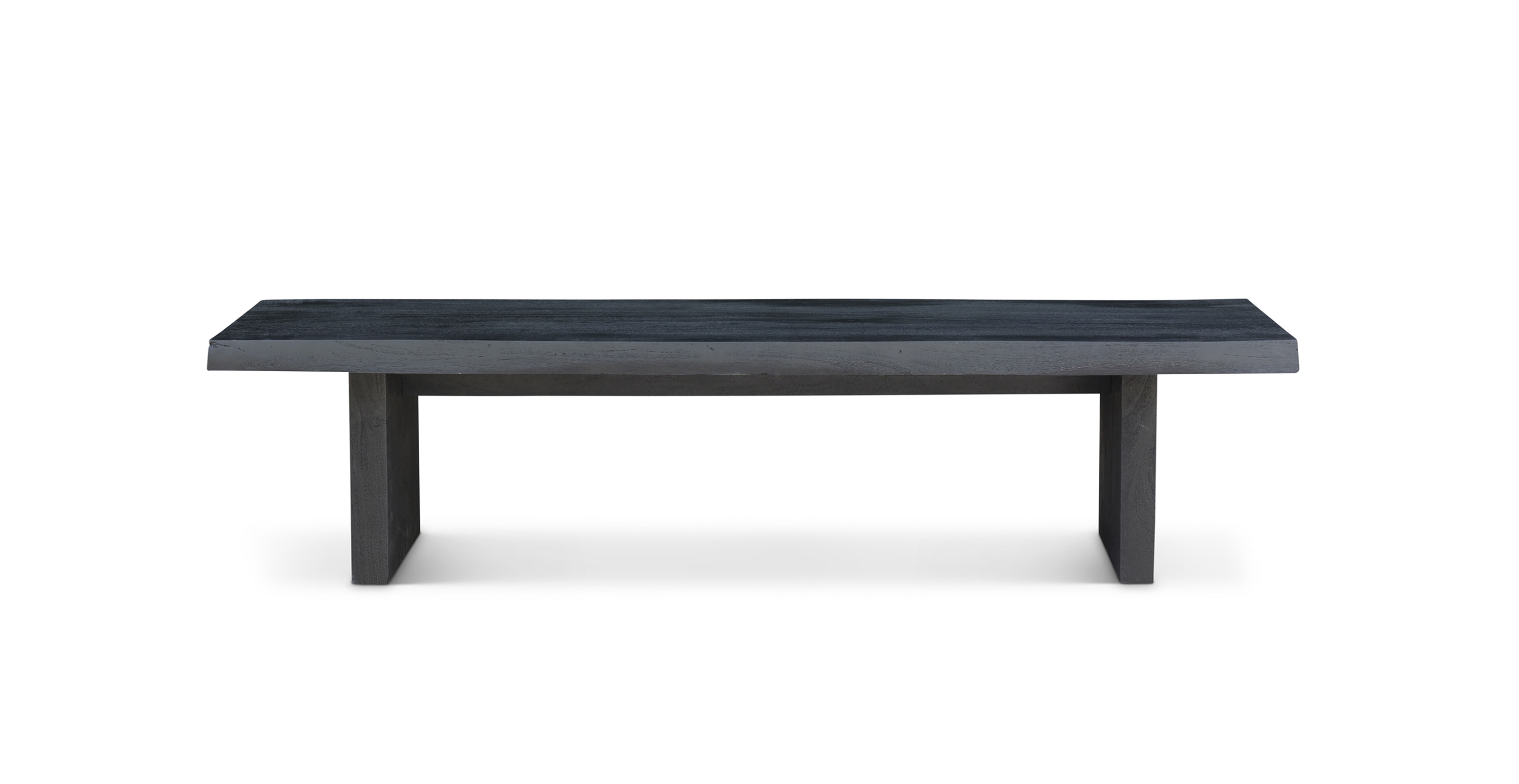 Orchard Live Edge Wood Bench -  Wood Ebonized 78"
