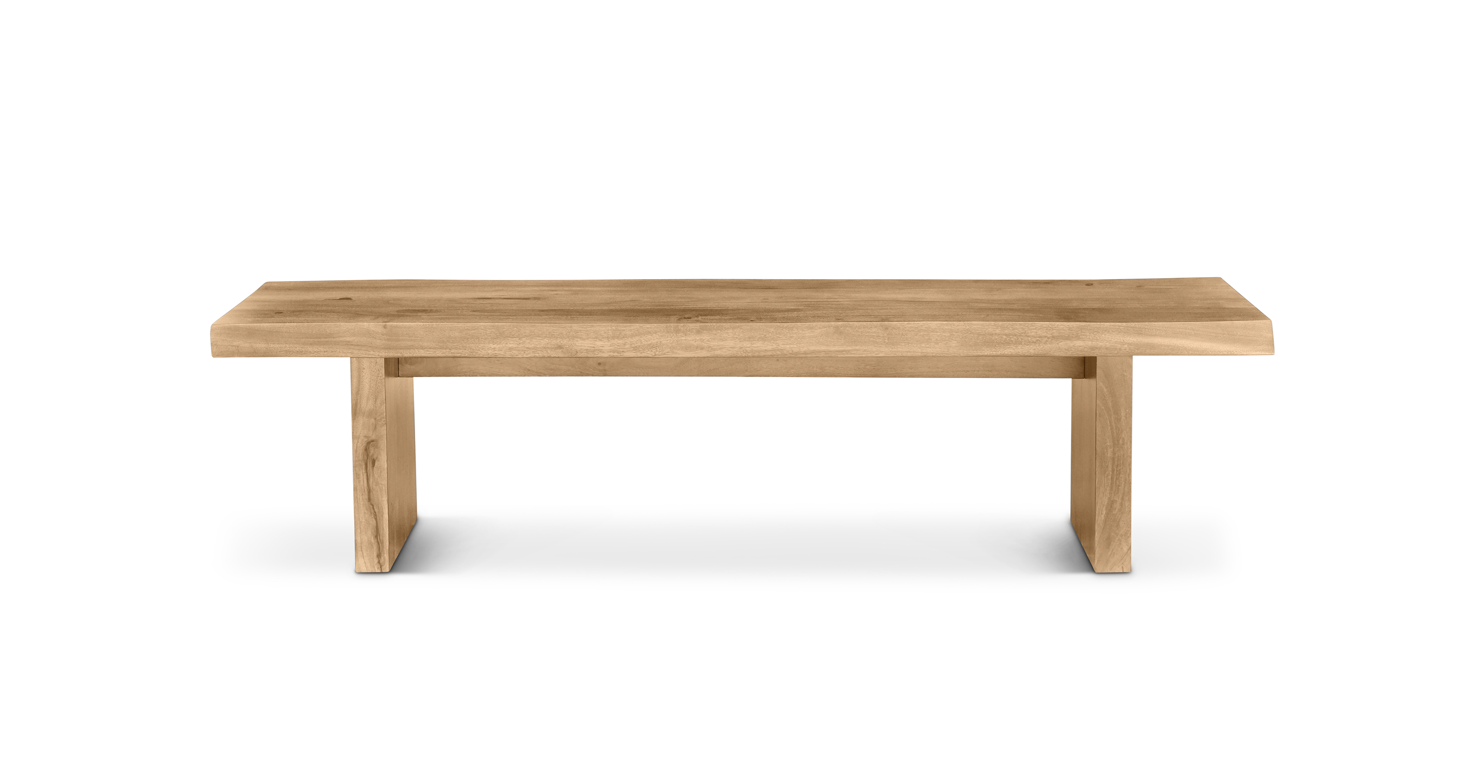 Orchard Live Edge Wood Bench -  Wood Teak 78"