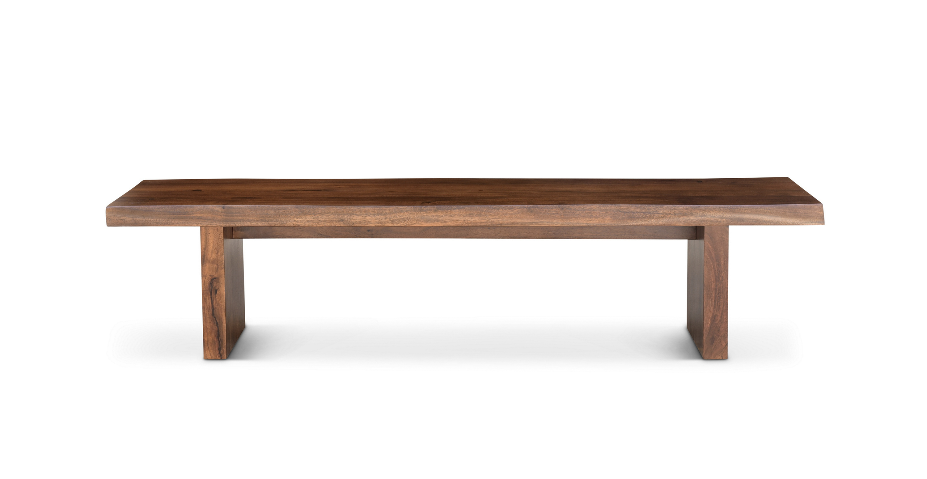 Orchard Live Edge Wood Bench -  Wood Americano 102"