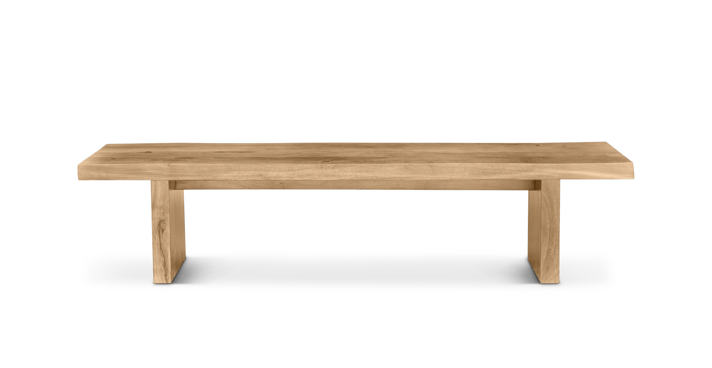 Orchard Live Edge Wood Bench -  Wood Teak 102"