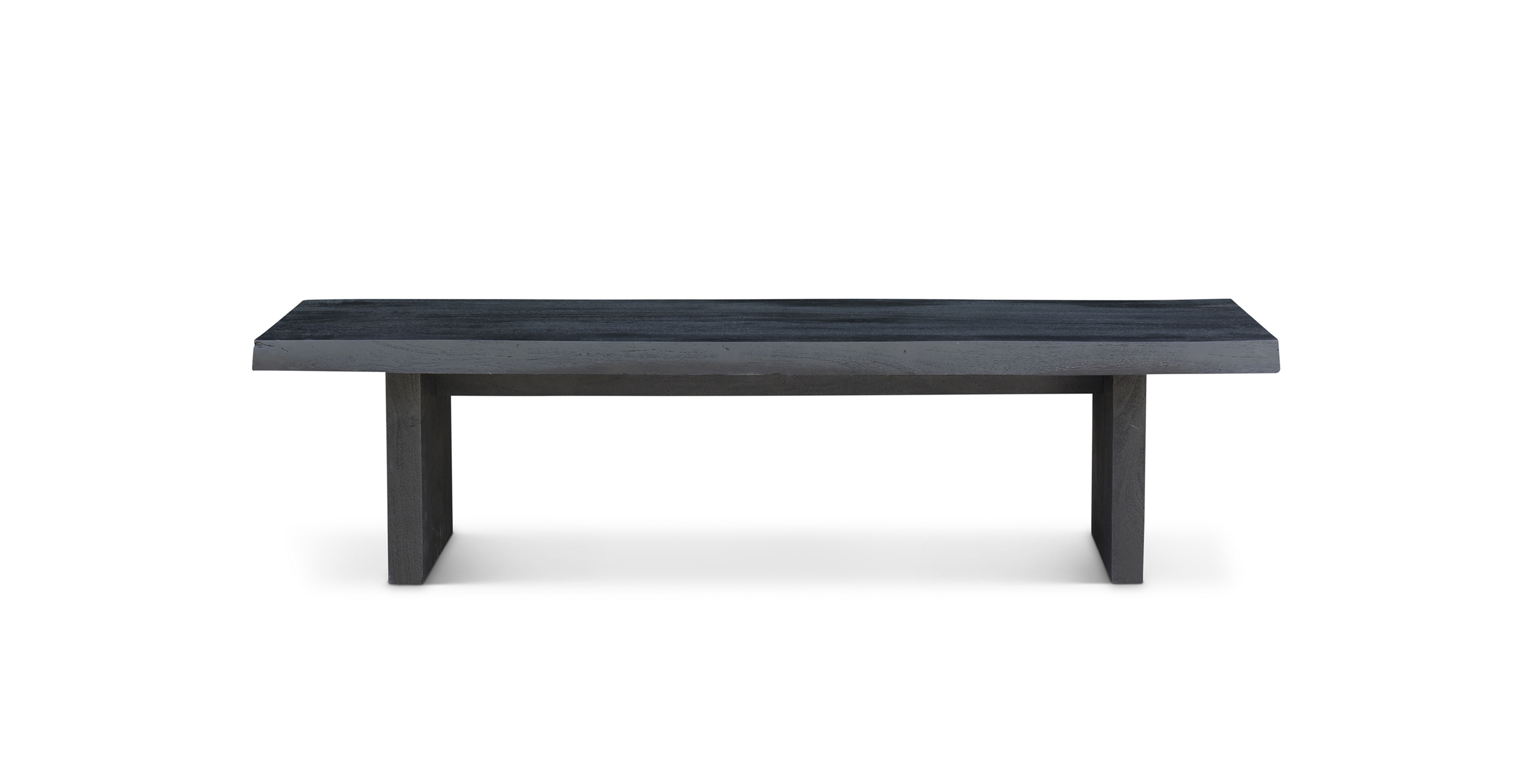 Orchard Live Edge Wood Bench -  Wood Ebonized 65"