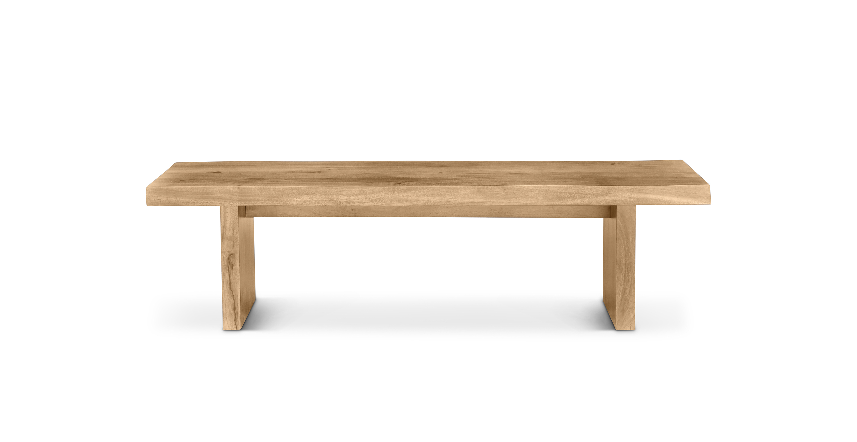 Orchard Live Edge Wood Bench -  Wood Teak 65"
