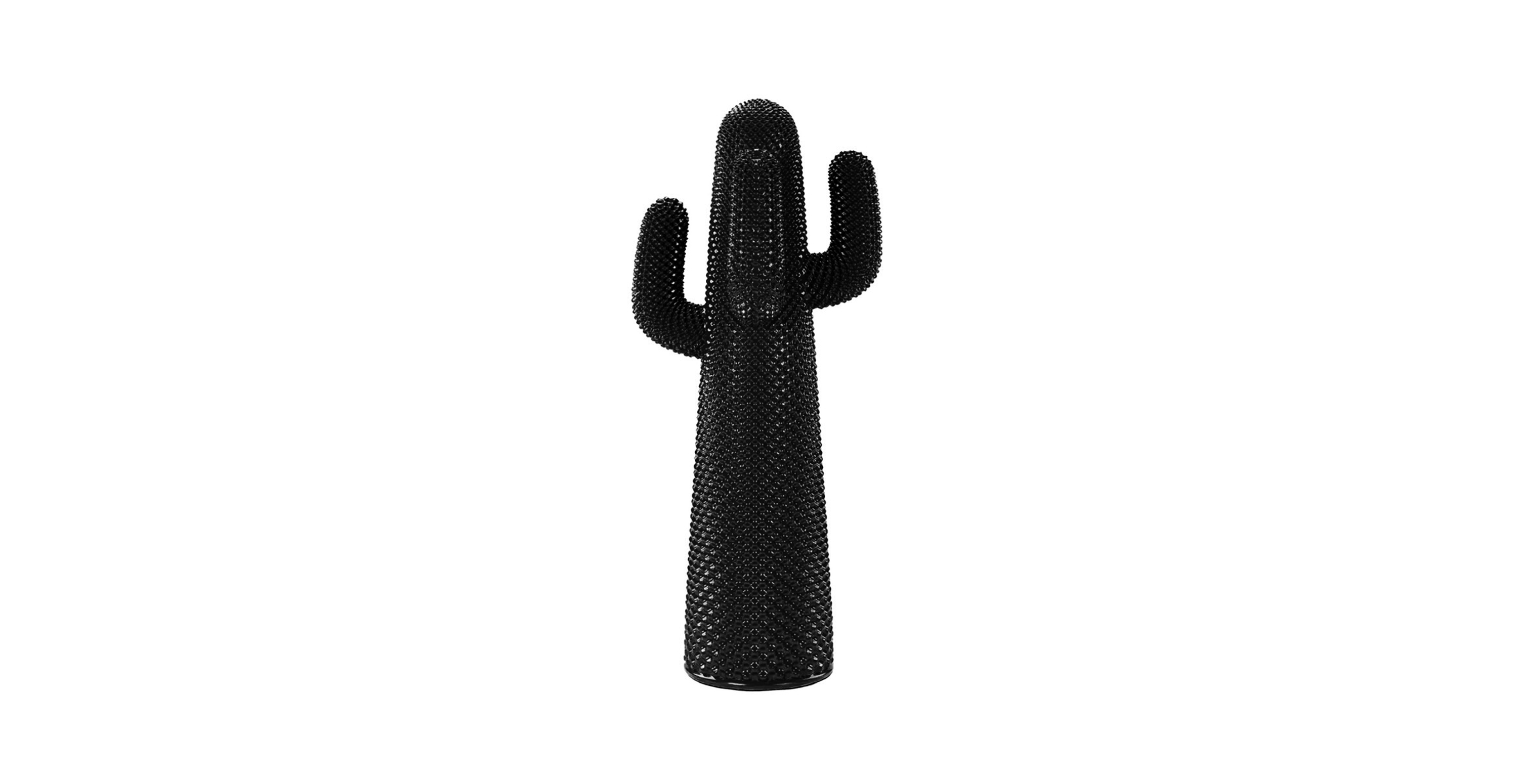 Mello Sculptural Cactus Coat Rack -  Fiberglass Black