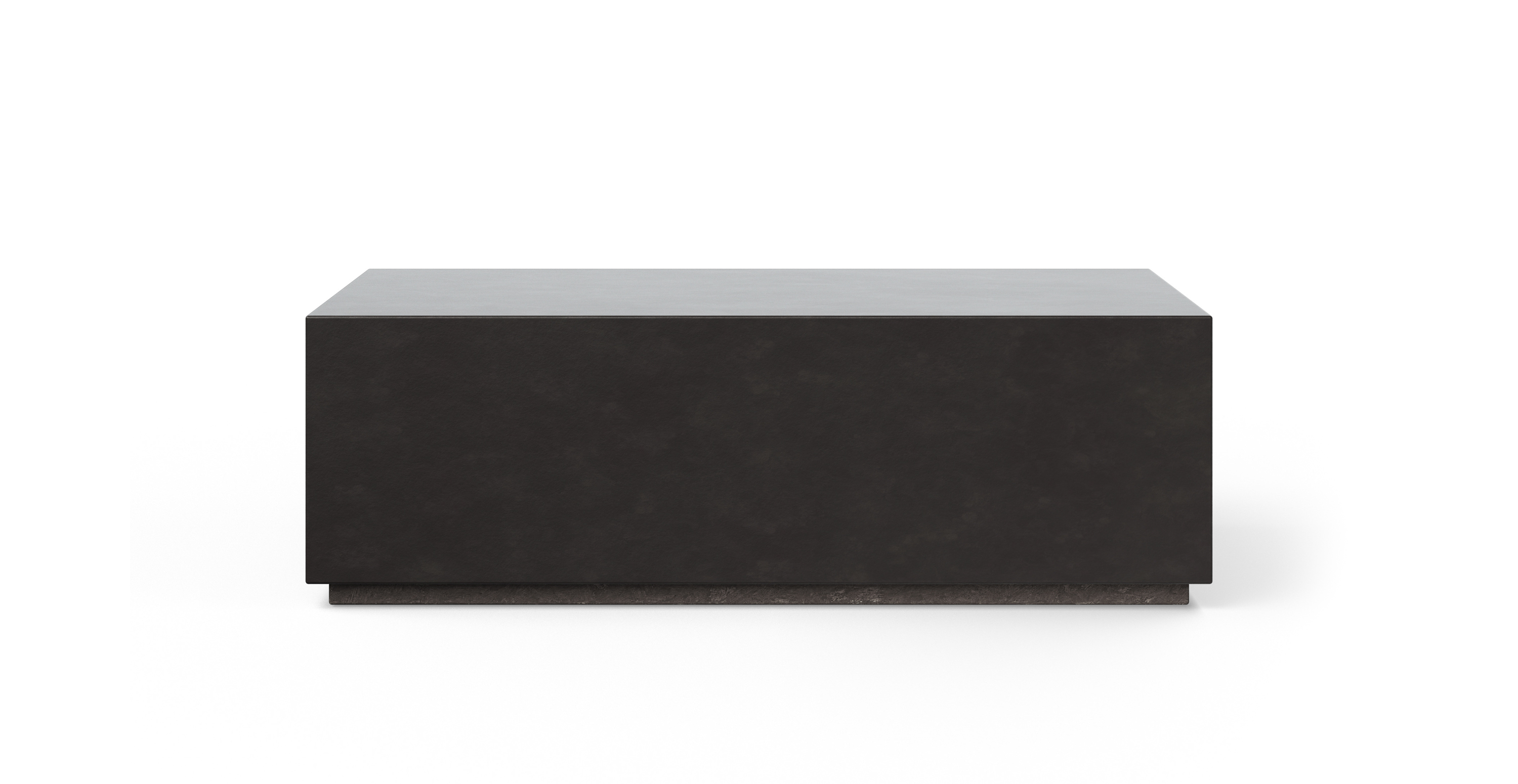 Kips Bay Brutalist Rectangular Concrete Coffee Table -  Fiber-reinforced Concrete Lava