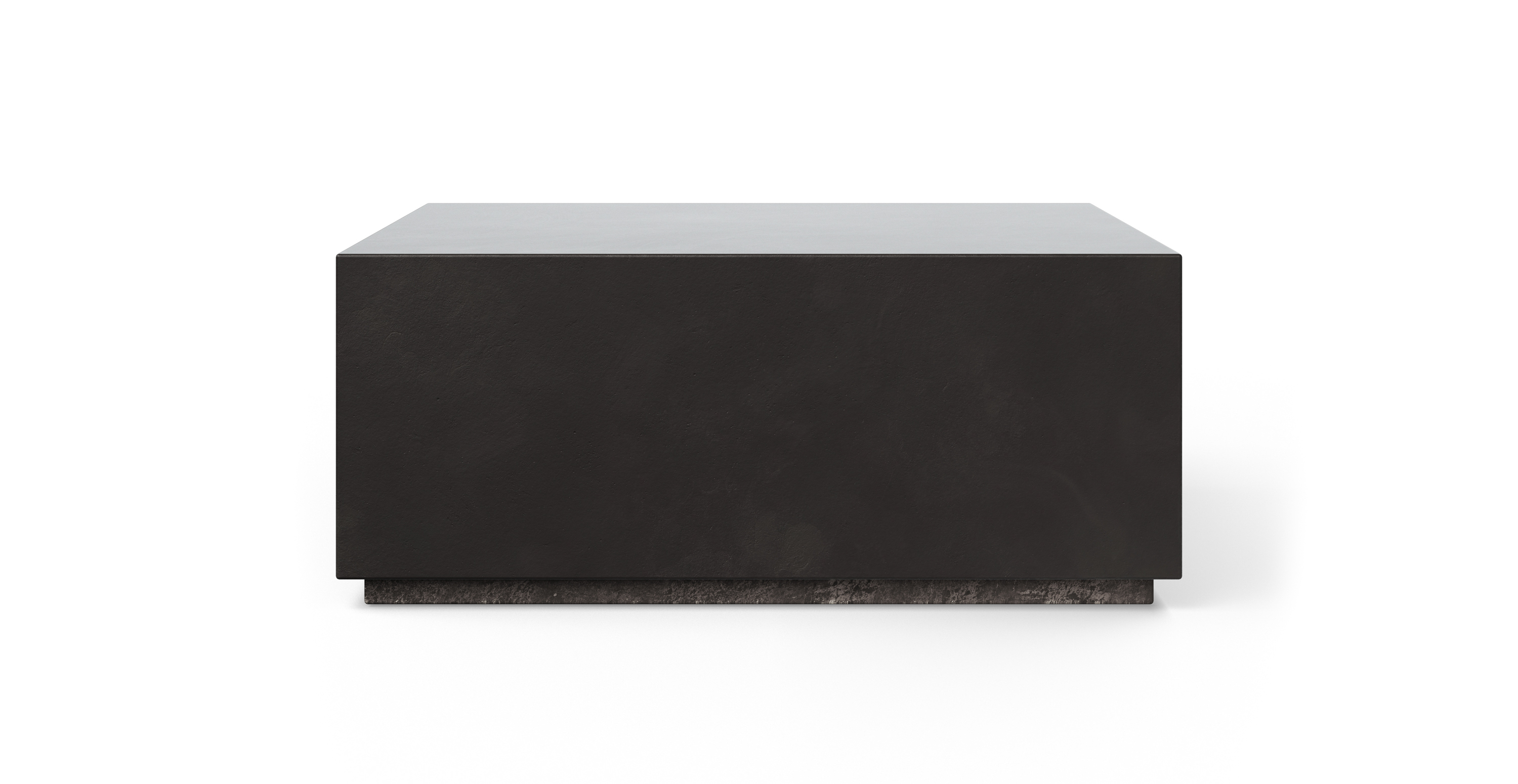 Kips Bay Brutalist Square Concrete Coffee Table -  Fiber-reinforced Concrete Lava 39.5"