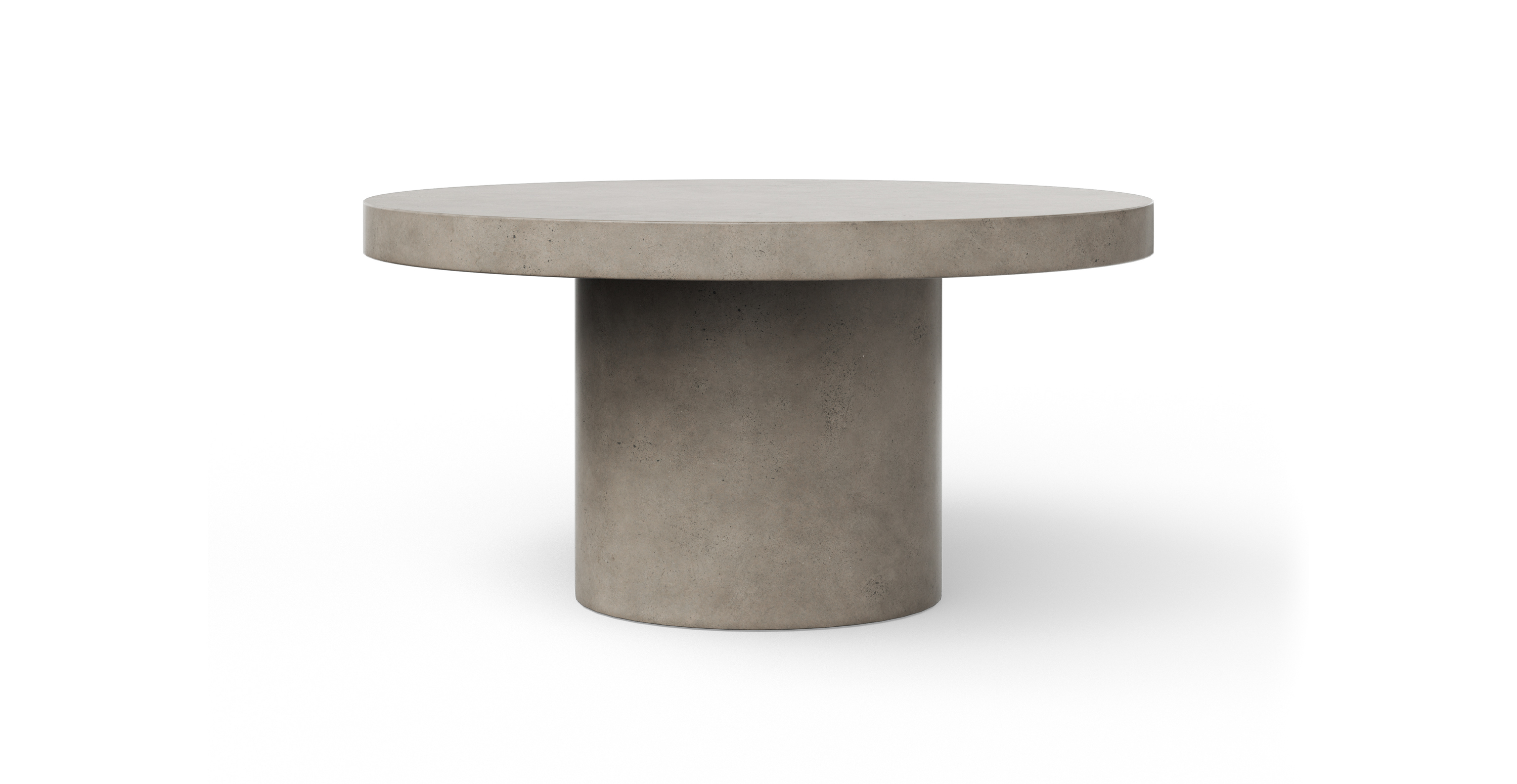 Greenpoint Minimalist Concrete Dining Table -  Fiber-reinforced Concrete Dark Grey 60"