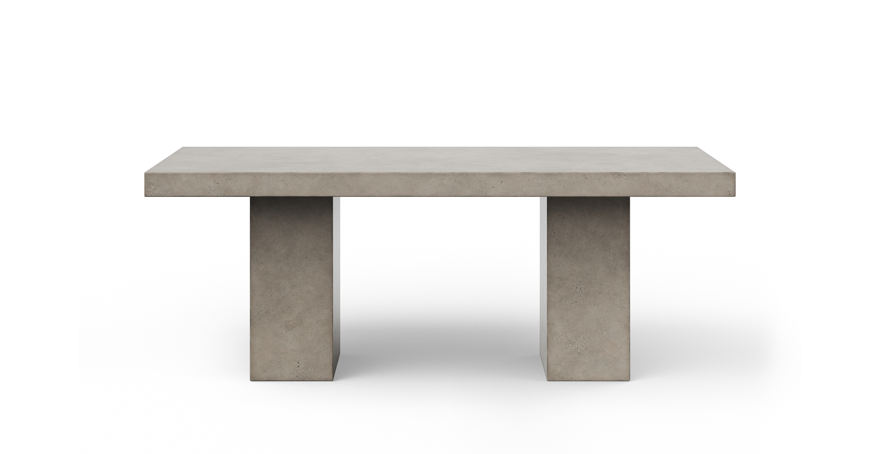 Fort Greene Minimalist Counter Height Concrete Dining Table -  Fiber-reinforced Concrete Dark Grey 47" x 95"