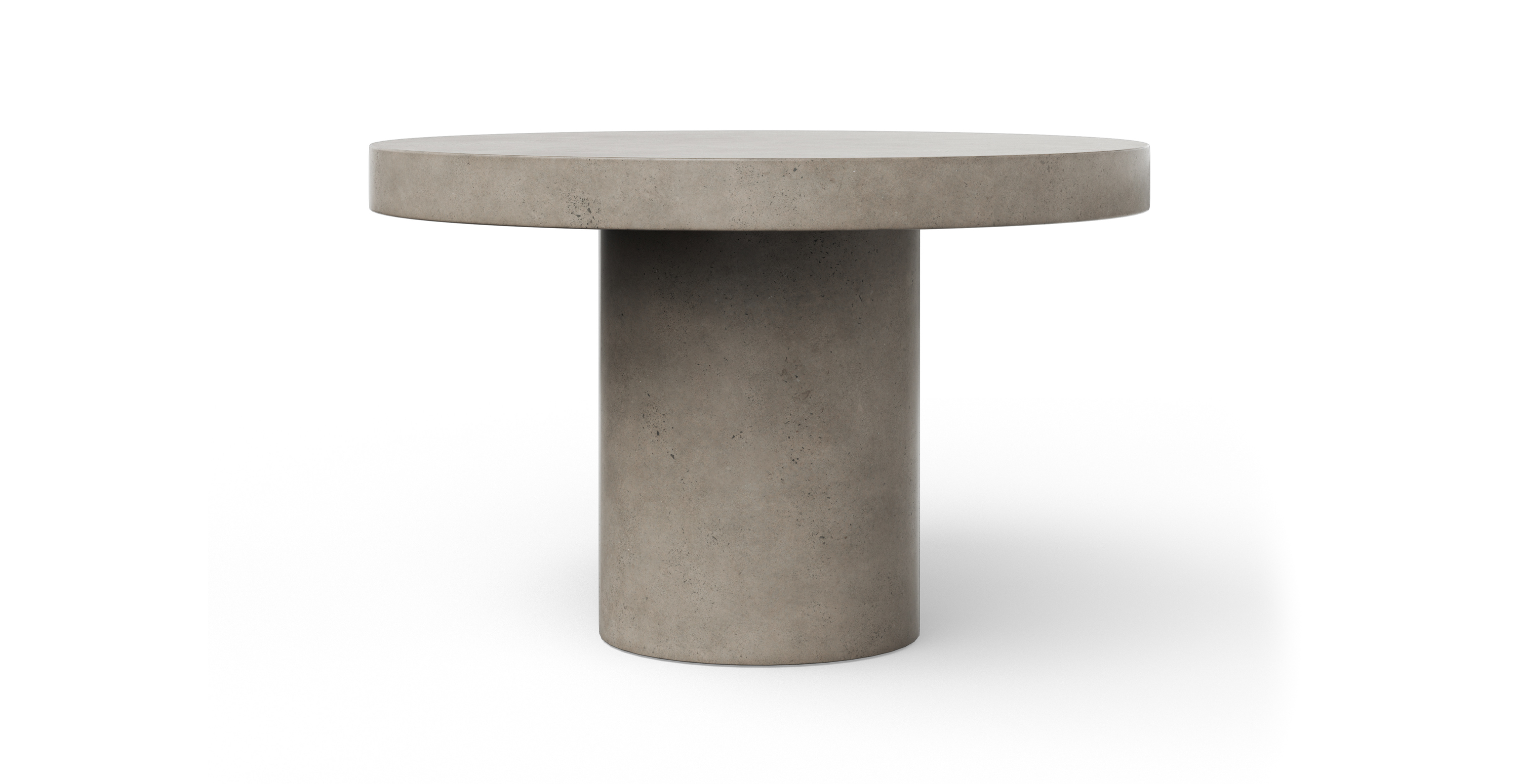 Greenpoint Minimalist Concrete Dining Table -  Fiber-reinforced Concrete Dark Grey 47.25"