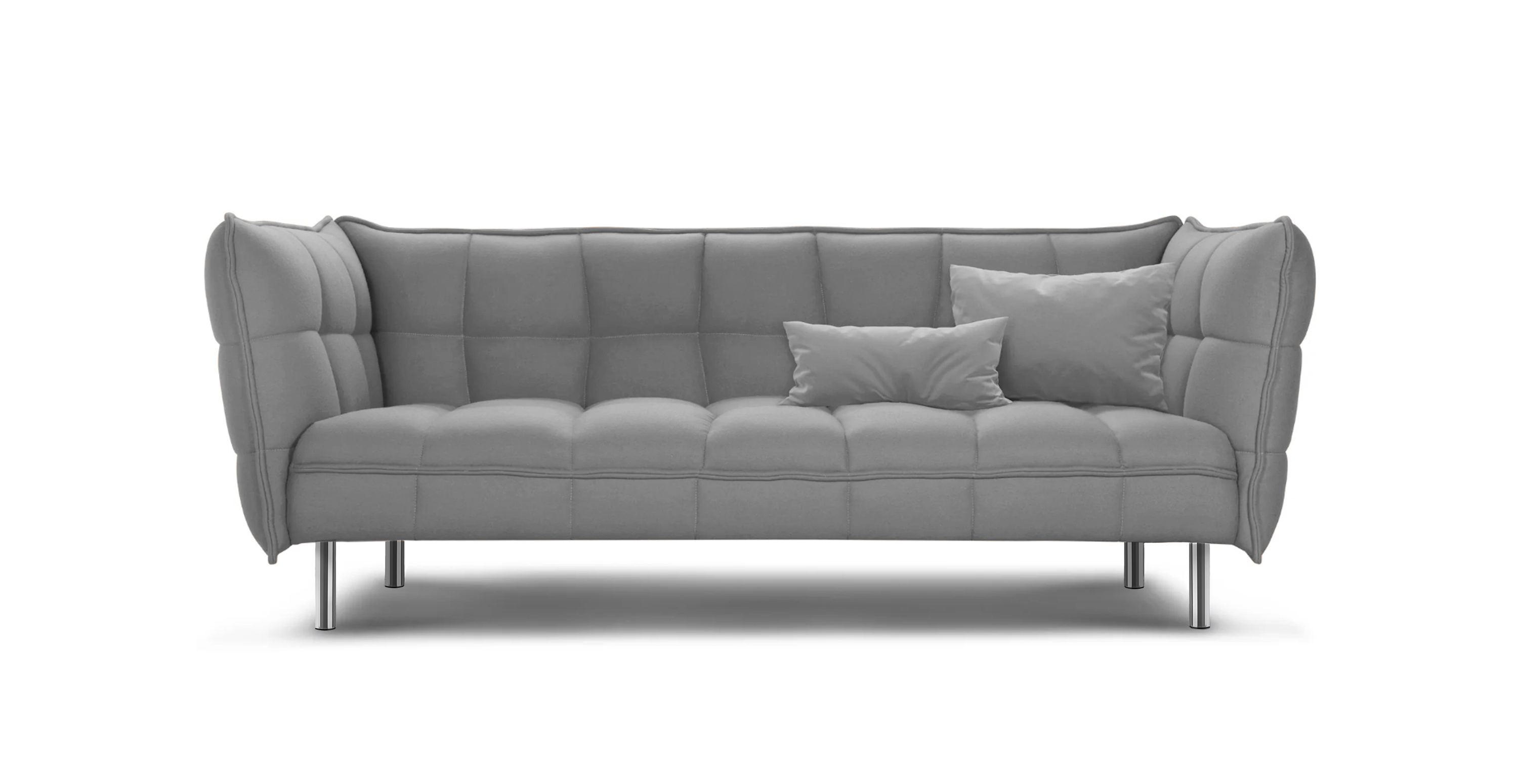 Husk Modern Lounge Sofa -  Cashmere Shadow Gray
