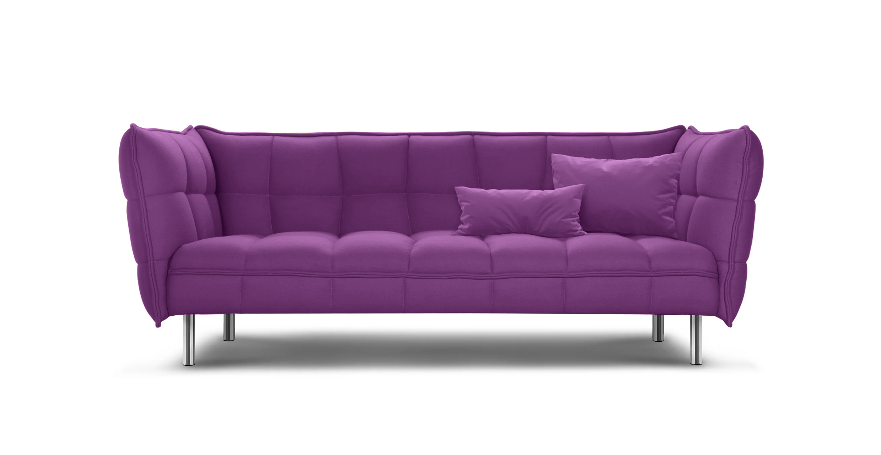 Husk Modern Lounge Sofa -  Cashmere Violet